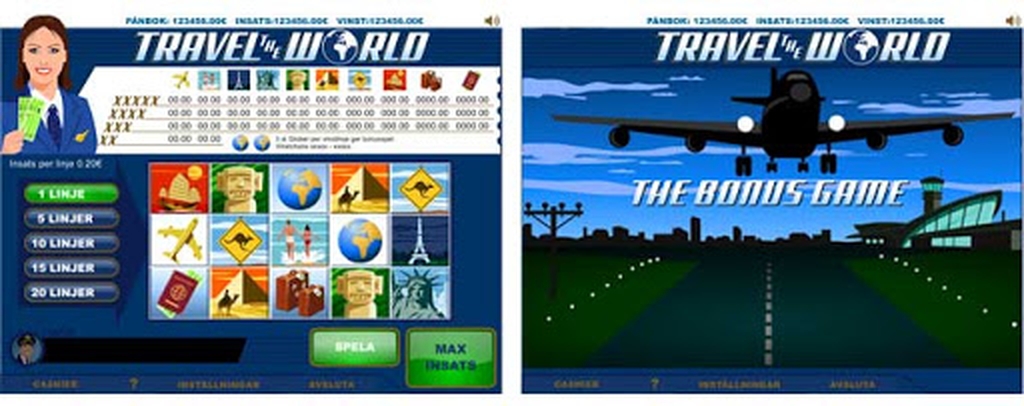 The Travel the World Online Slot Demo Game by PAF