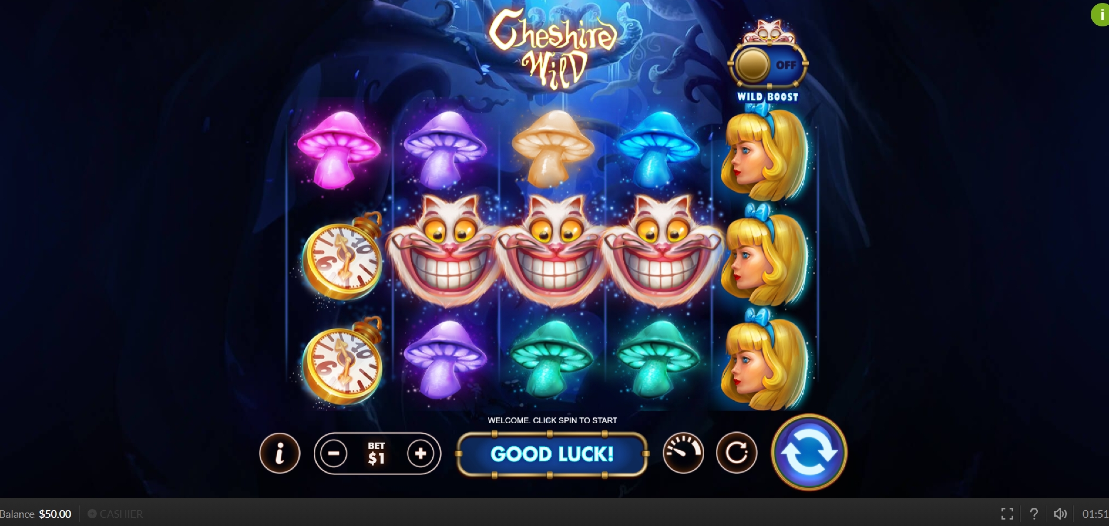 Reels in Cheshire Wild Slot Game by Skywind