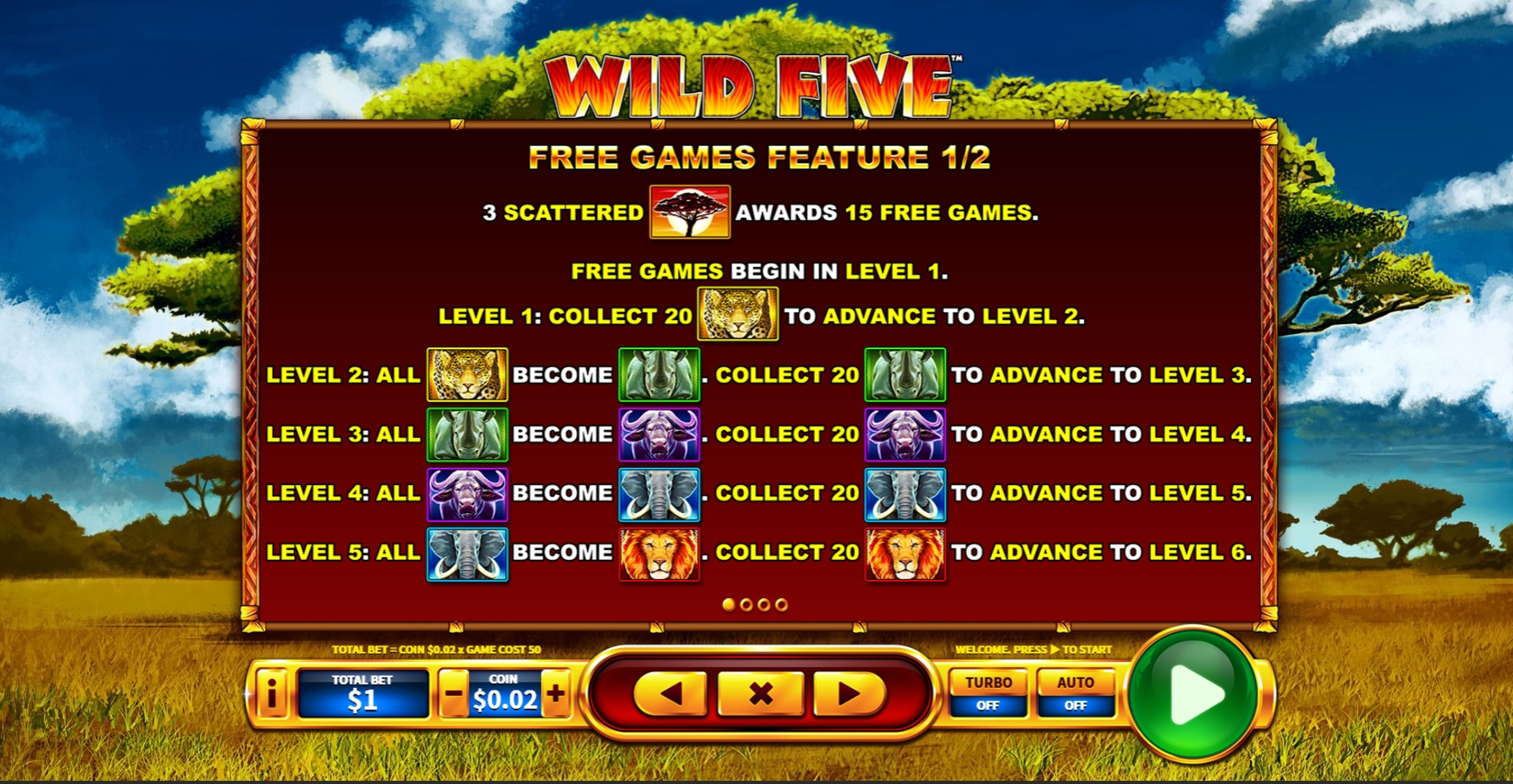 Info of Wild Five Slot Game by Skywind