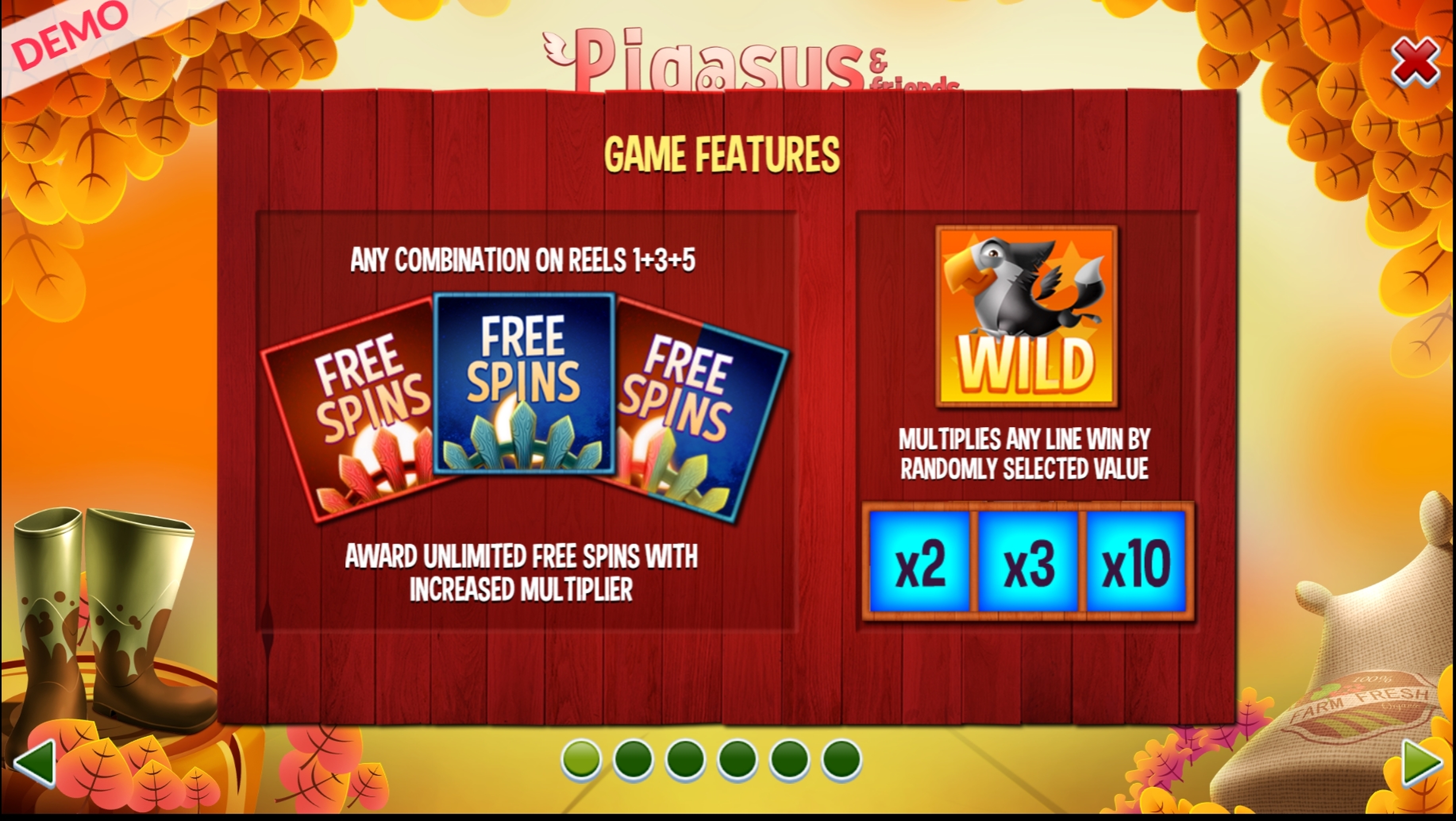 Info of Pigasus Slot Game by Slingo