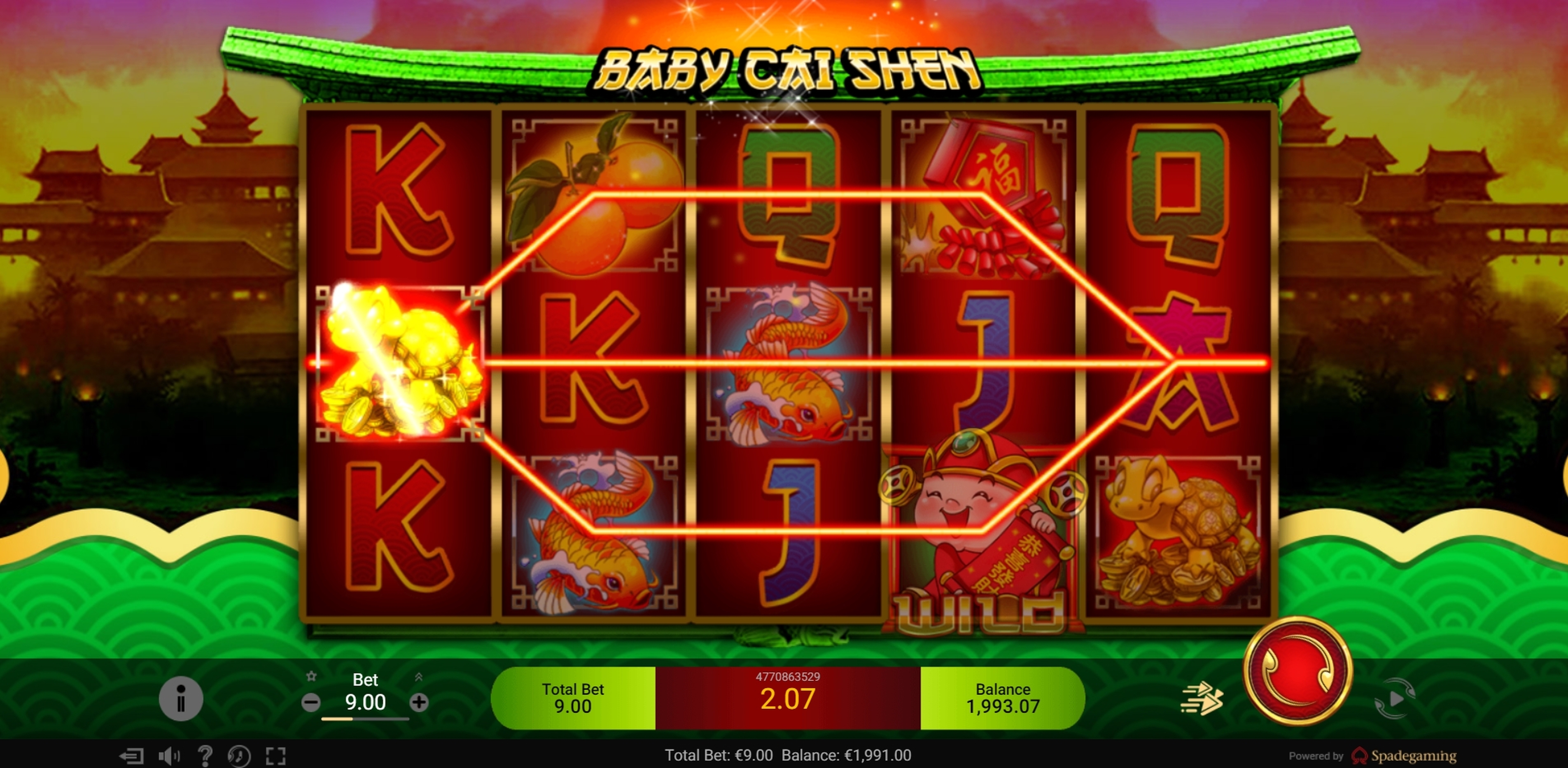 Win Money in Baby Cai Shen Free Slot Game by Spade Gaming