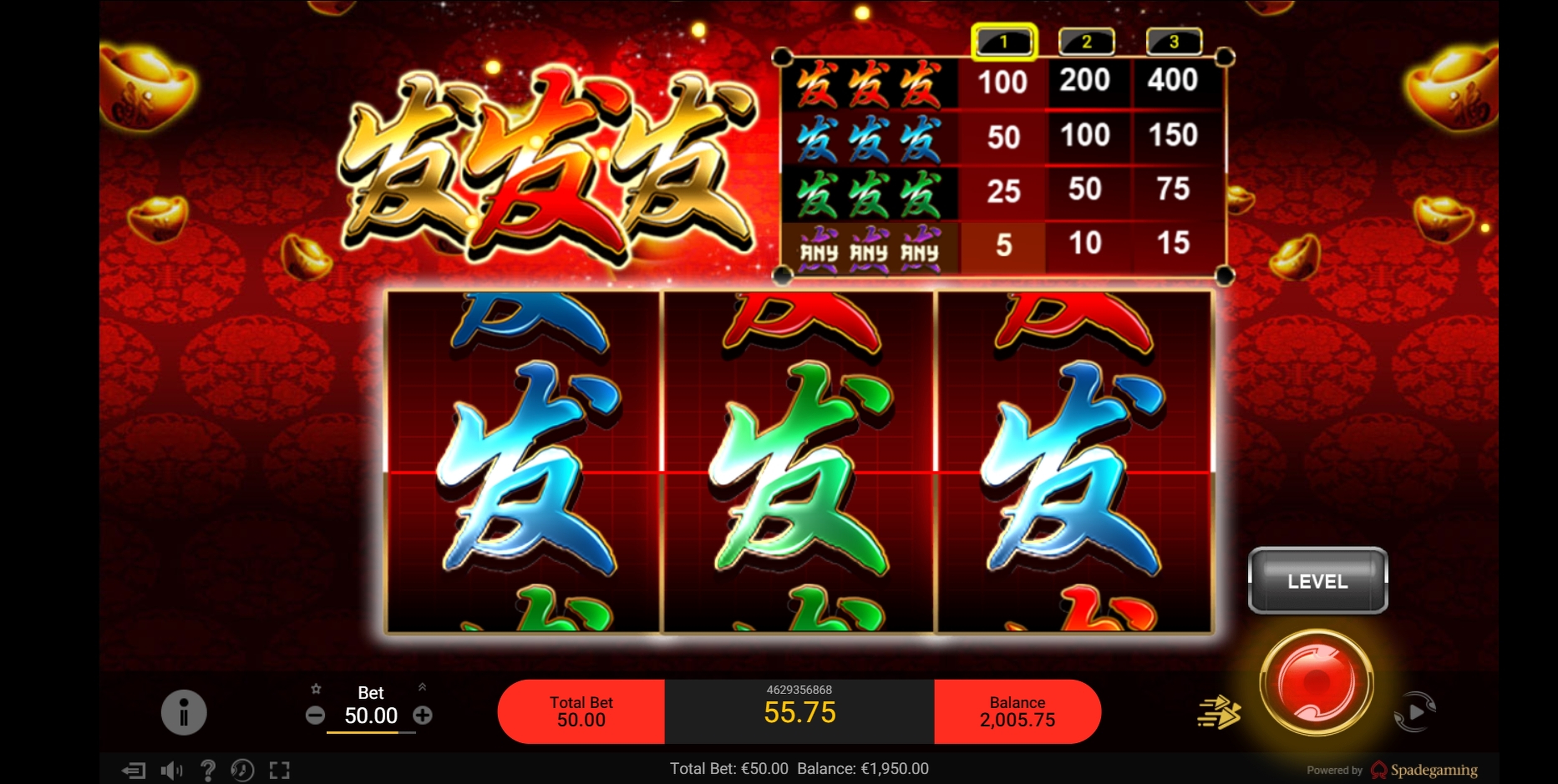 Win Money in FaFaFa Free Slot Game by Spade Gaming