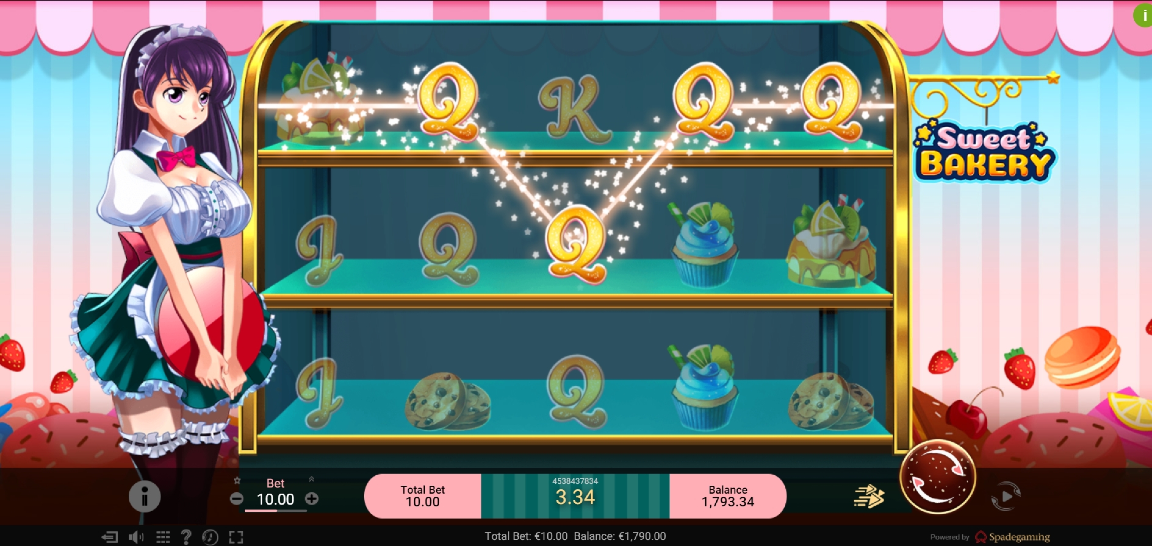Win Money in Sweet Bakery Free Slot Game by Spade Gaming