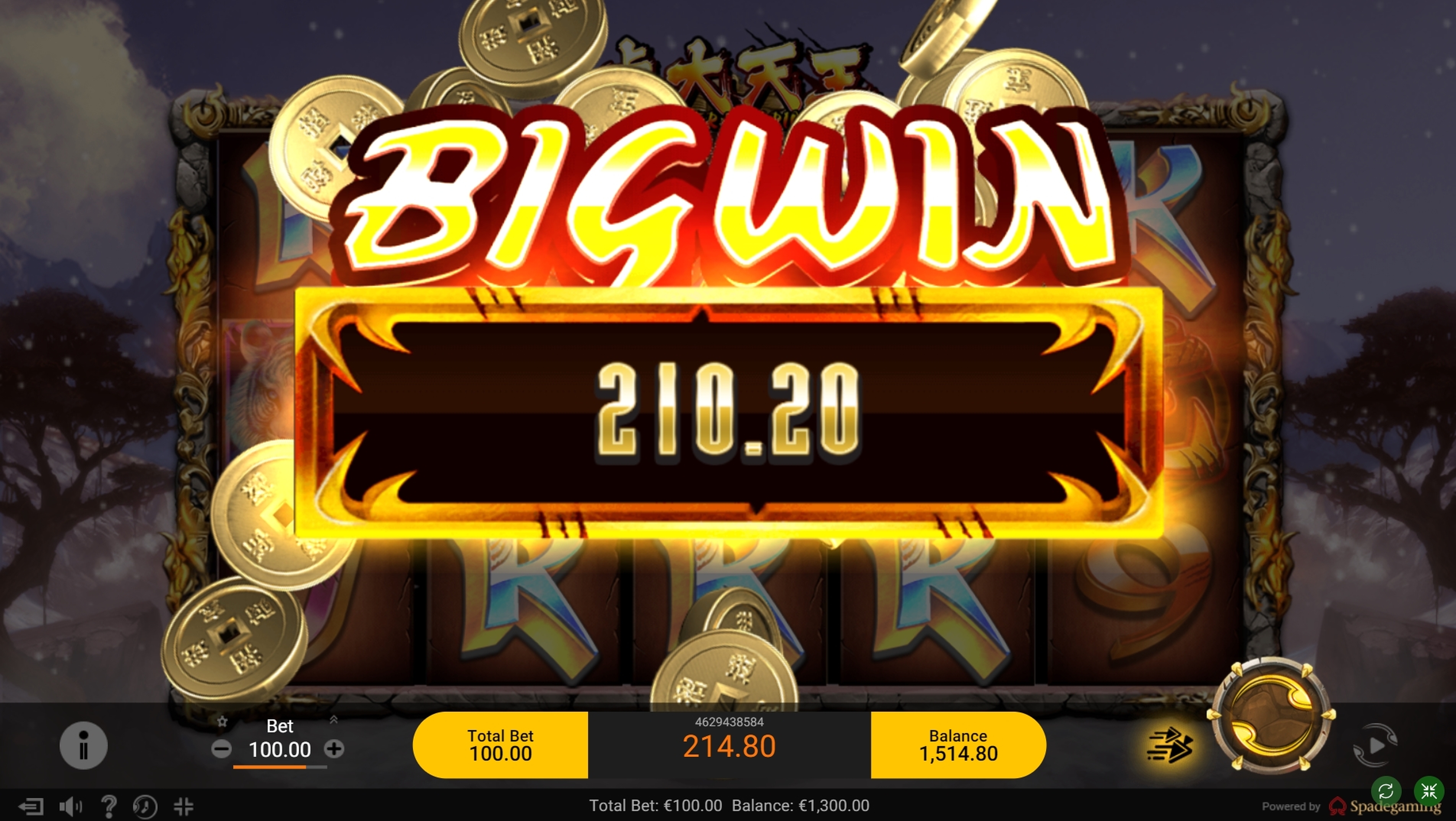 Win Money in Tiger Warrior Free Slot Game by Spade Gaming
