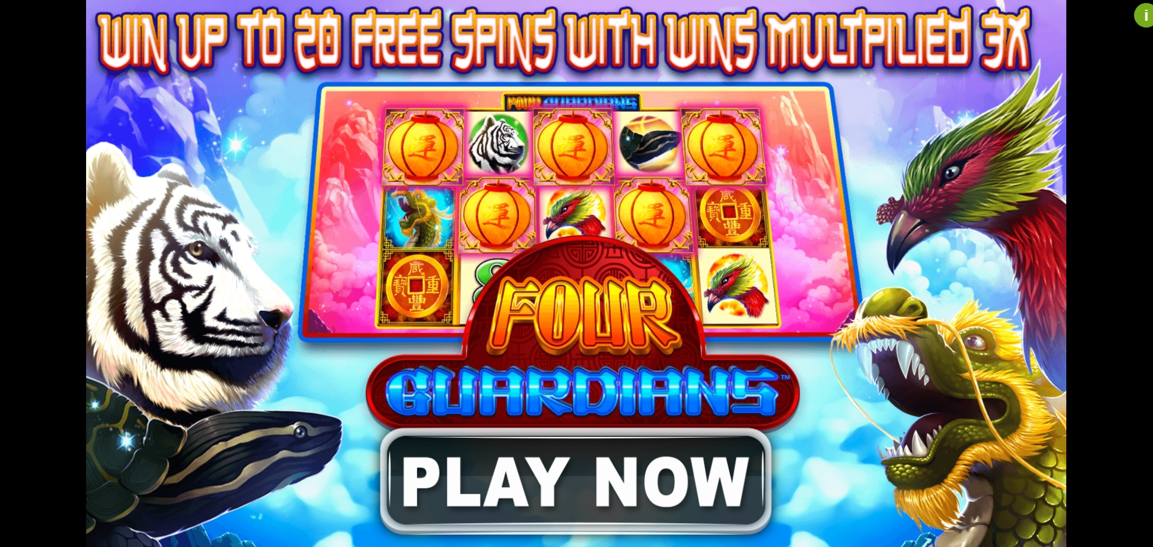 Play Four Guardians Free Casino Slot Game by Spin Games
