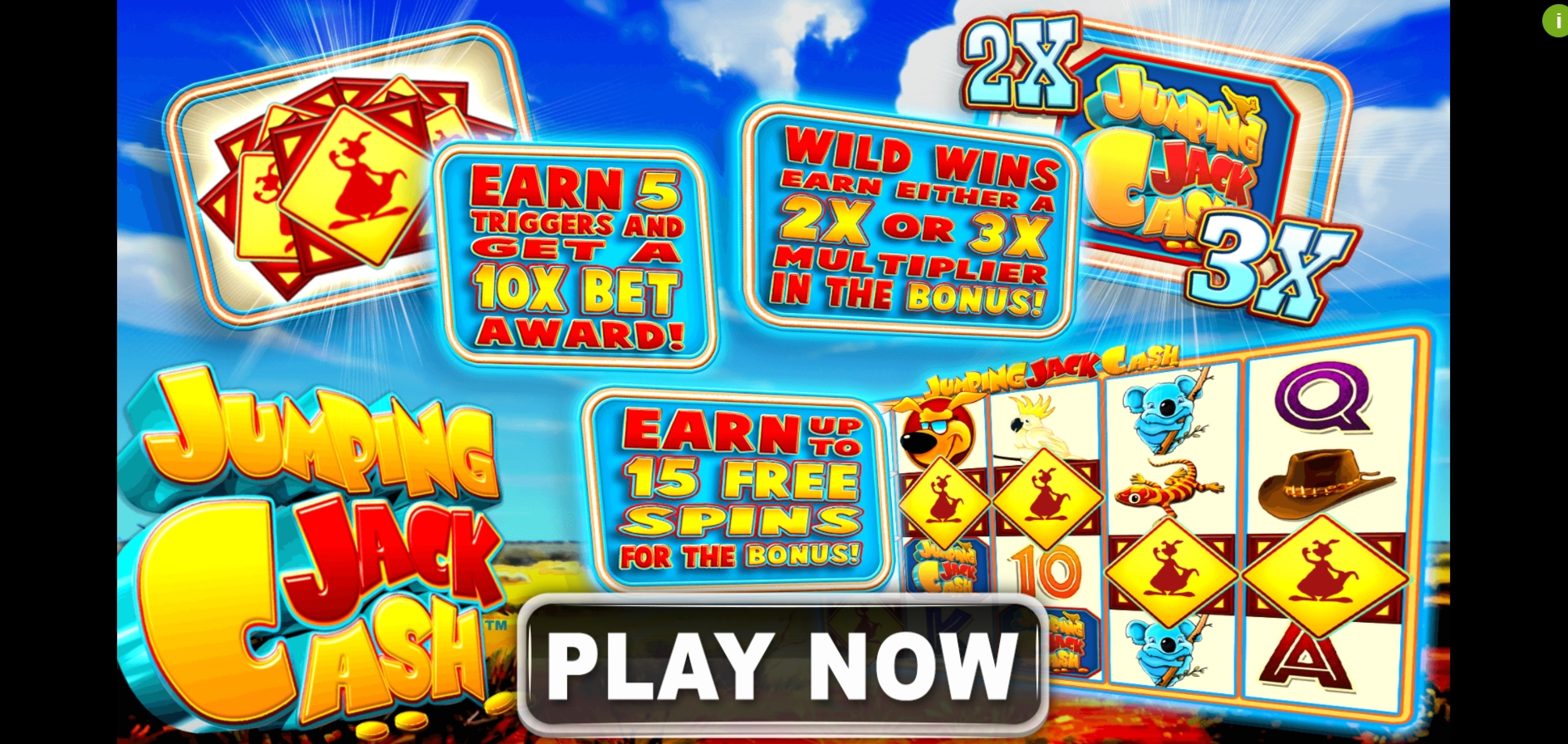 Play Jumping Jack Cash Free Casino Slot Game by Spin Games