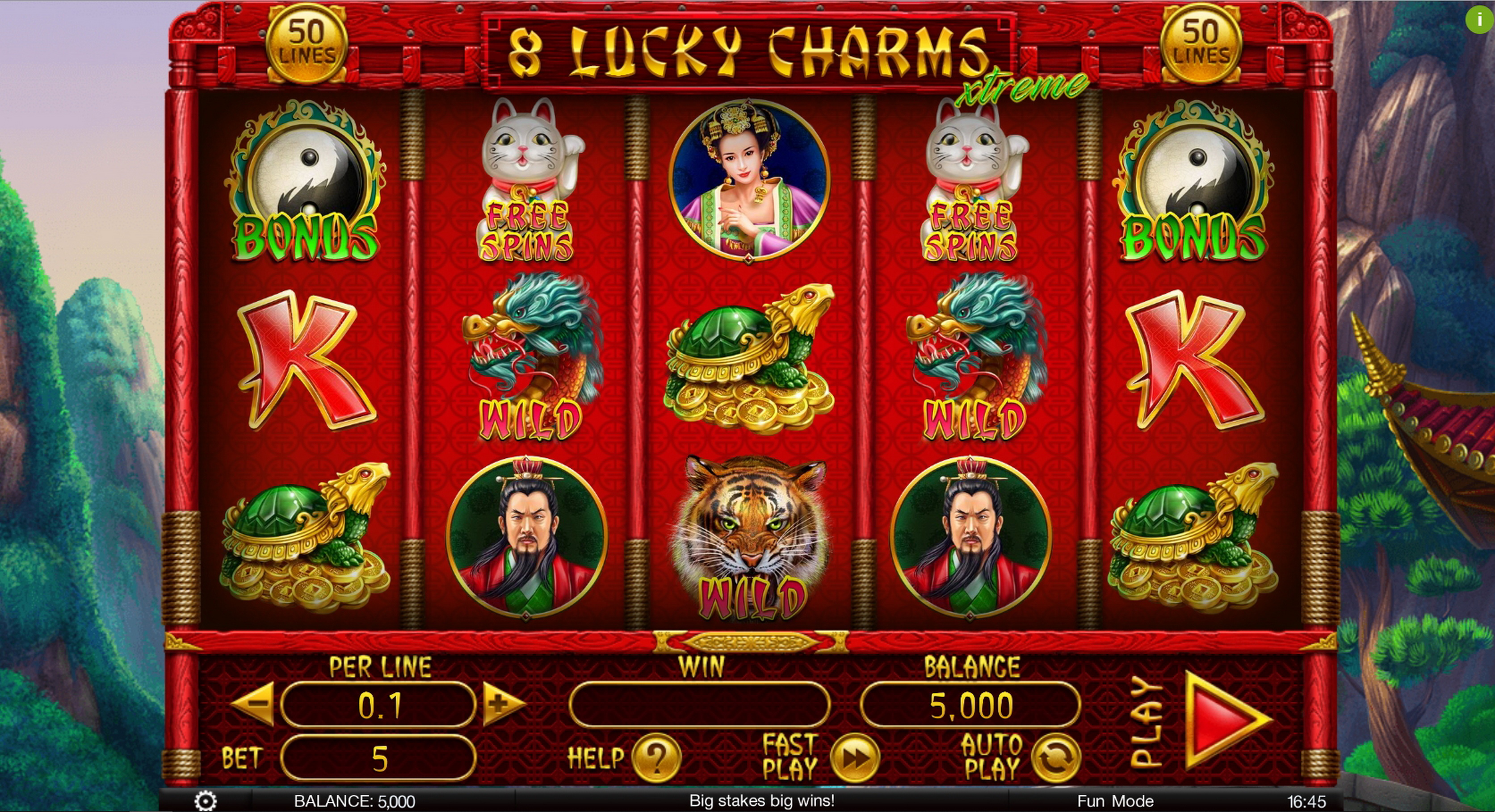 Reels in 8 Lucky Charms Xtreme Slot Game by Spinomenal