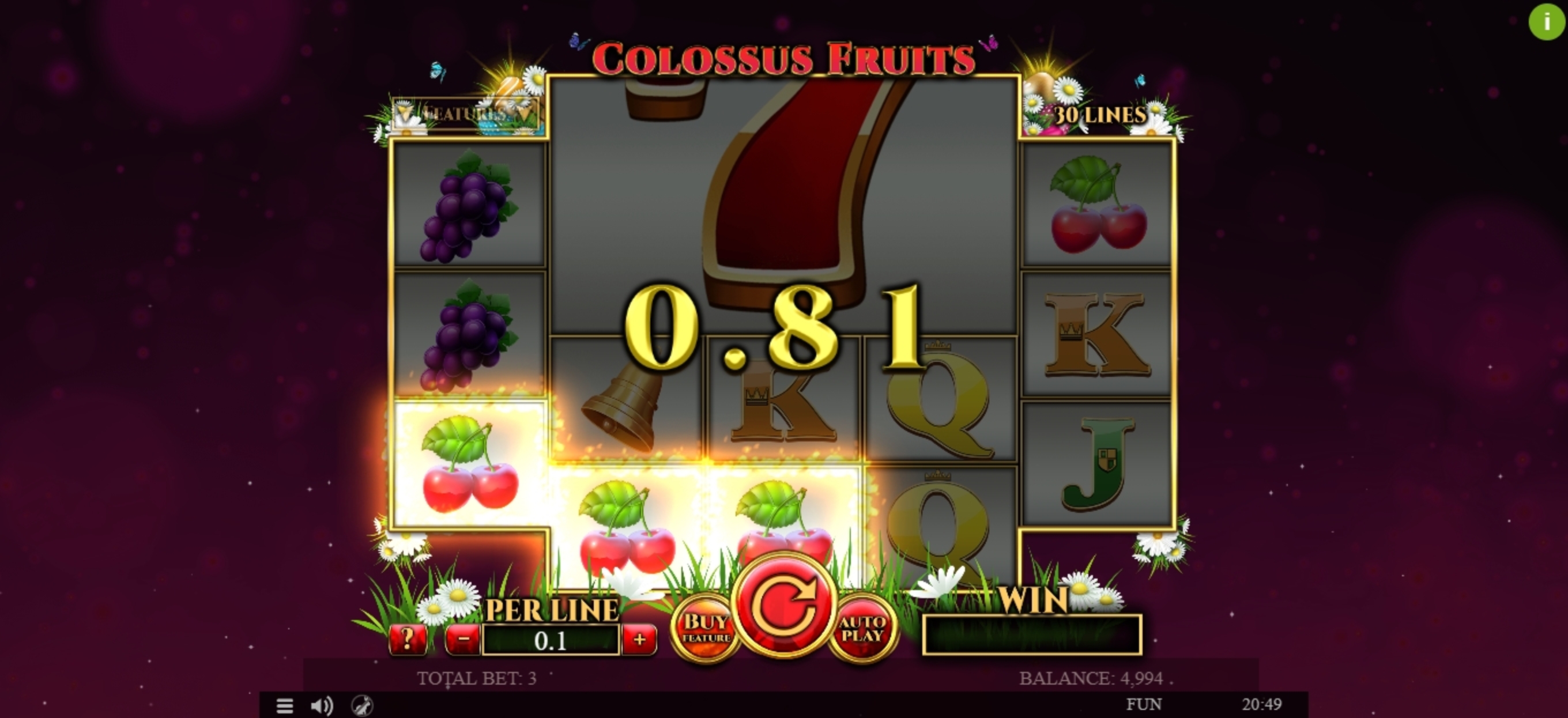 Win Money in Colossus Fruits Easter Edition Free Slot Game by Spinomenal