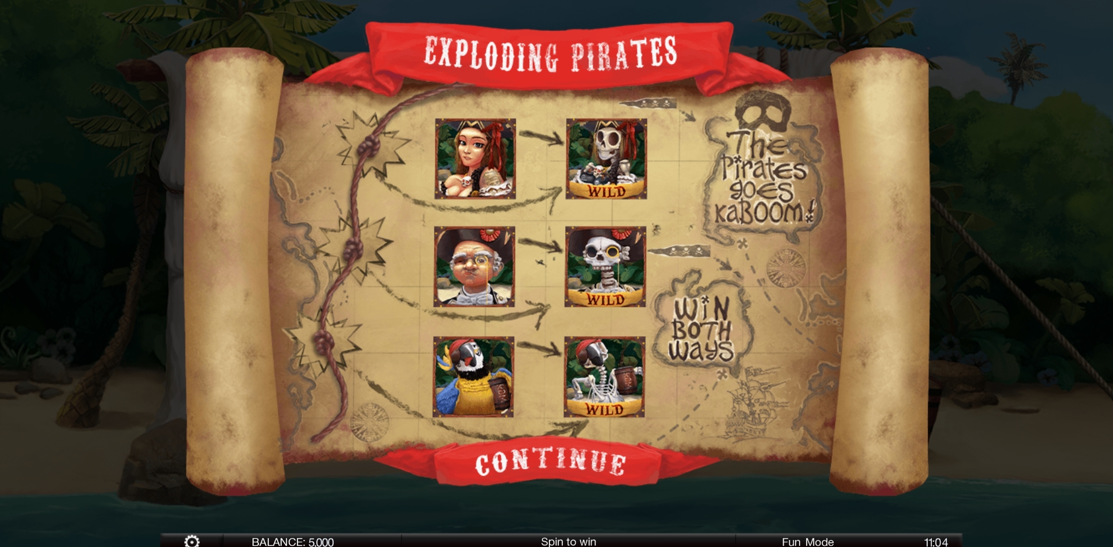 Play Exploding Pirates Free Casino Slot Game by Spinomenal