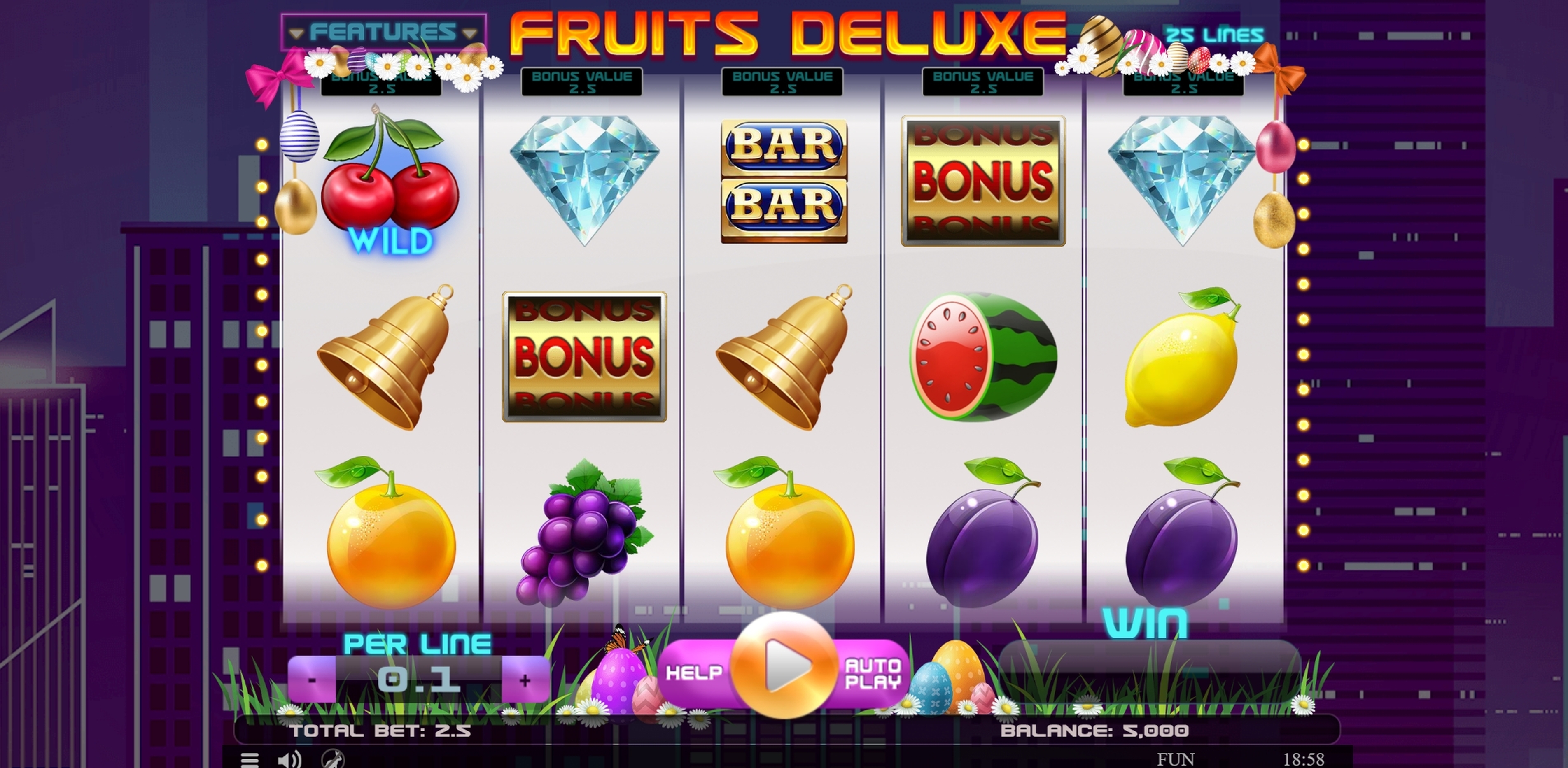Reels in Fruits Deluxe Easter Edition Slot Game by Spinomenal