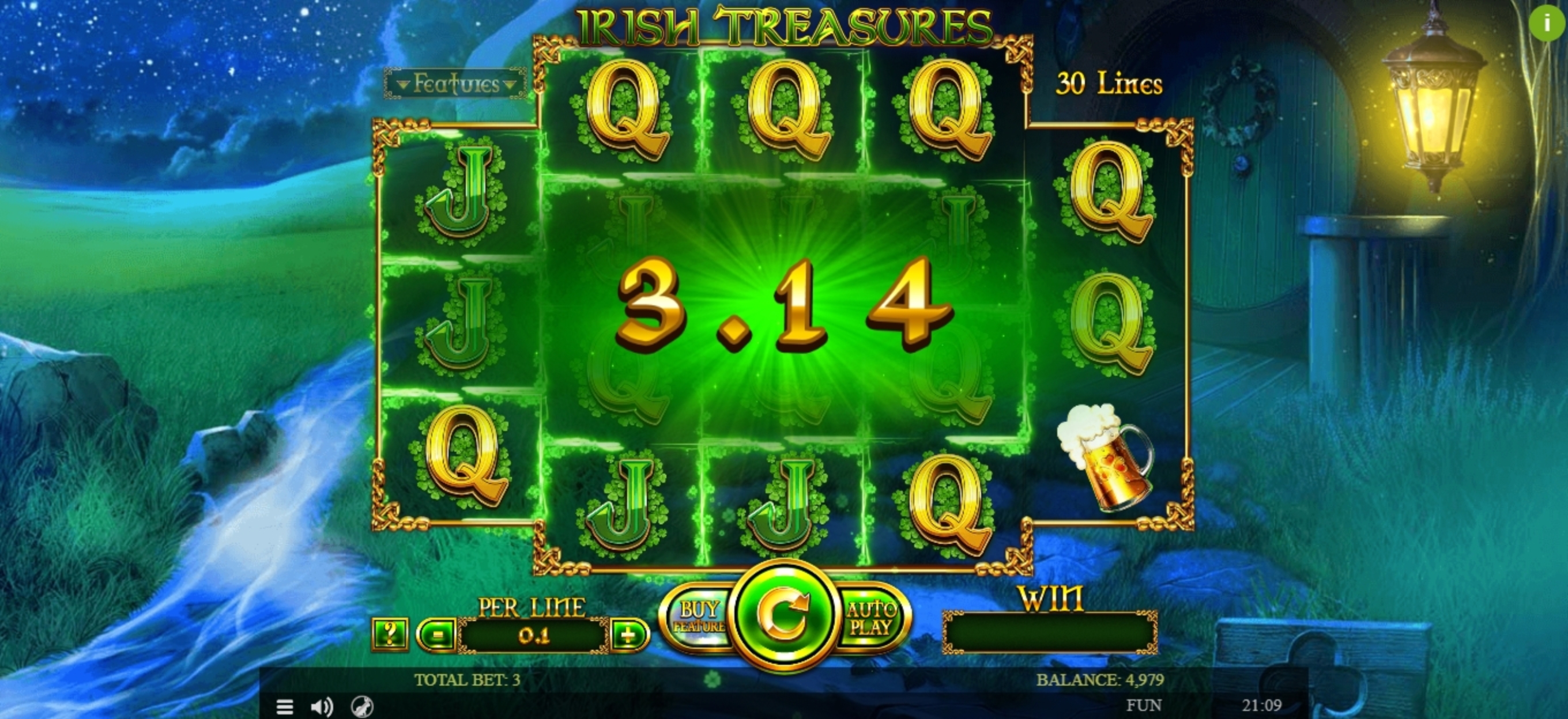 Win Money in Irish Treasures Free Slot Game by Spinomenal