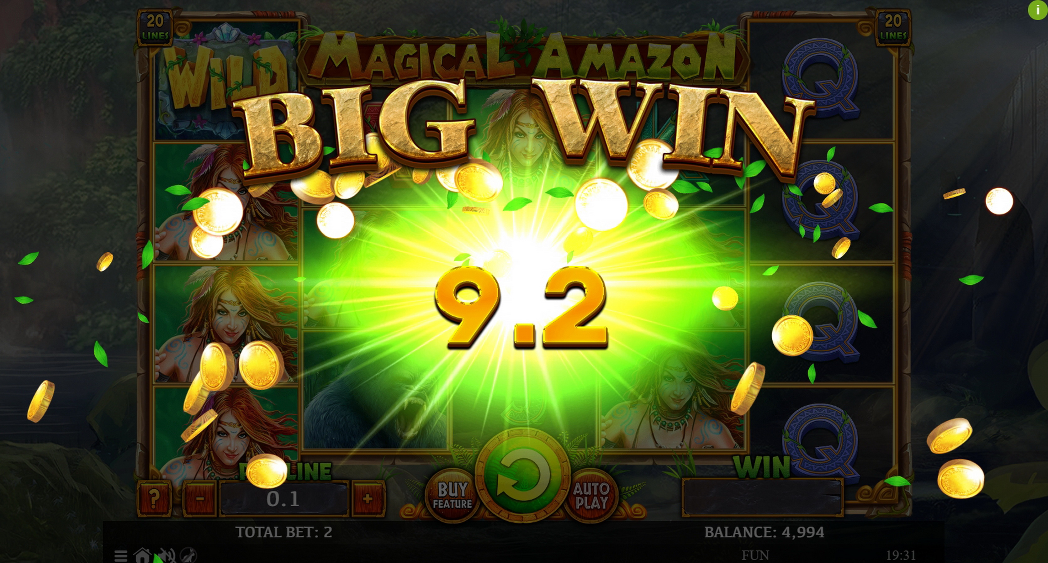 Win Money in Magical Amazon Free Slot Game by Spinomenal