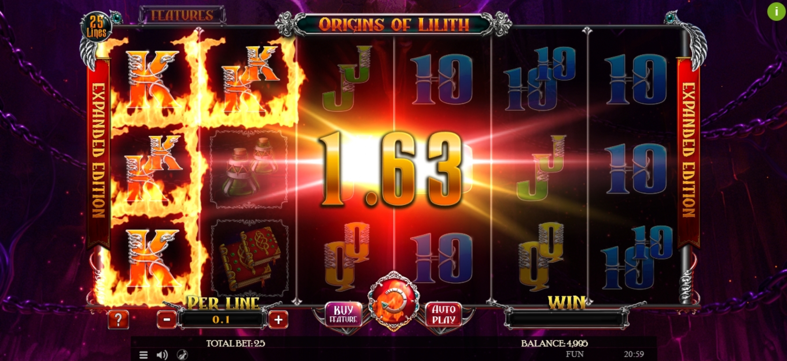 Win Money in Origins Of Lilith Expanded Edition Free Slot Game by Spinomenal