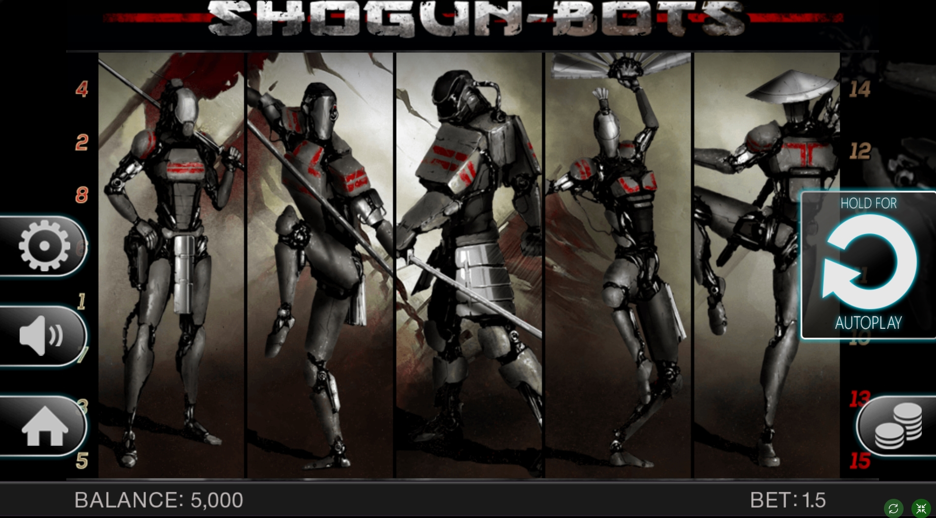 Reels in Shogun bots Slot Game by Spinomenal