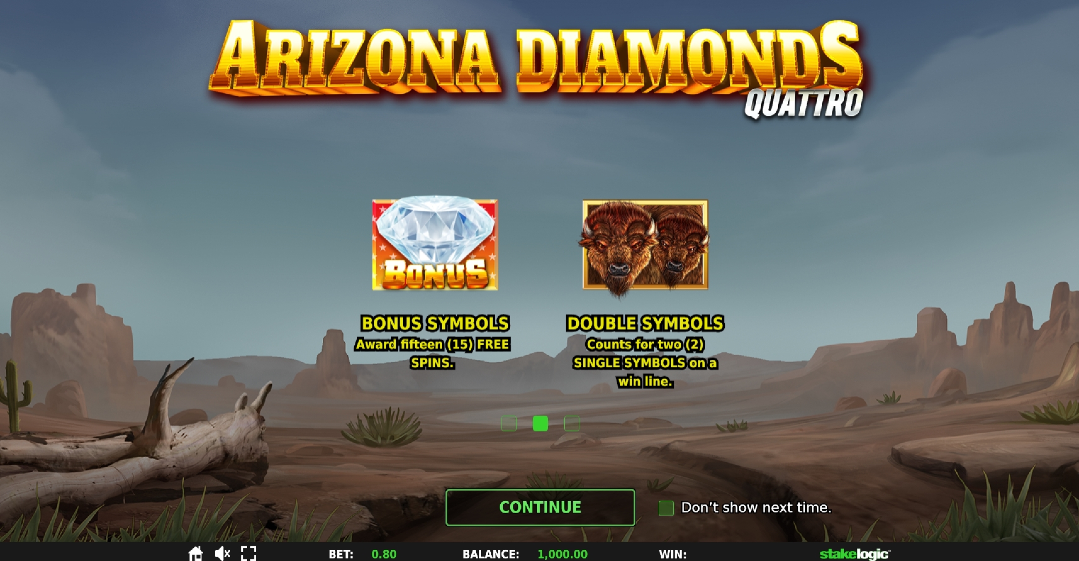 Play Arizona Diamonds Free Casino Slot Game by Stakelogic