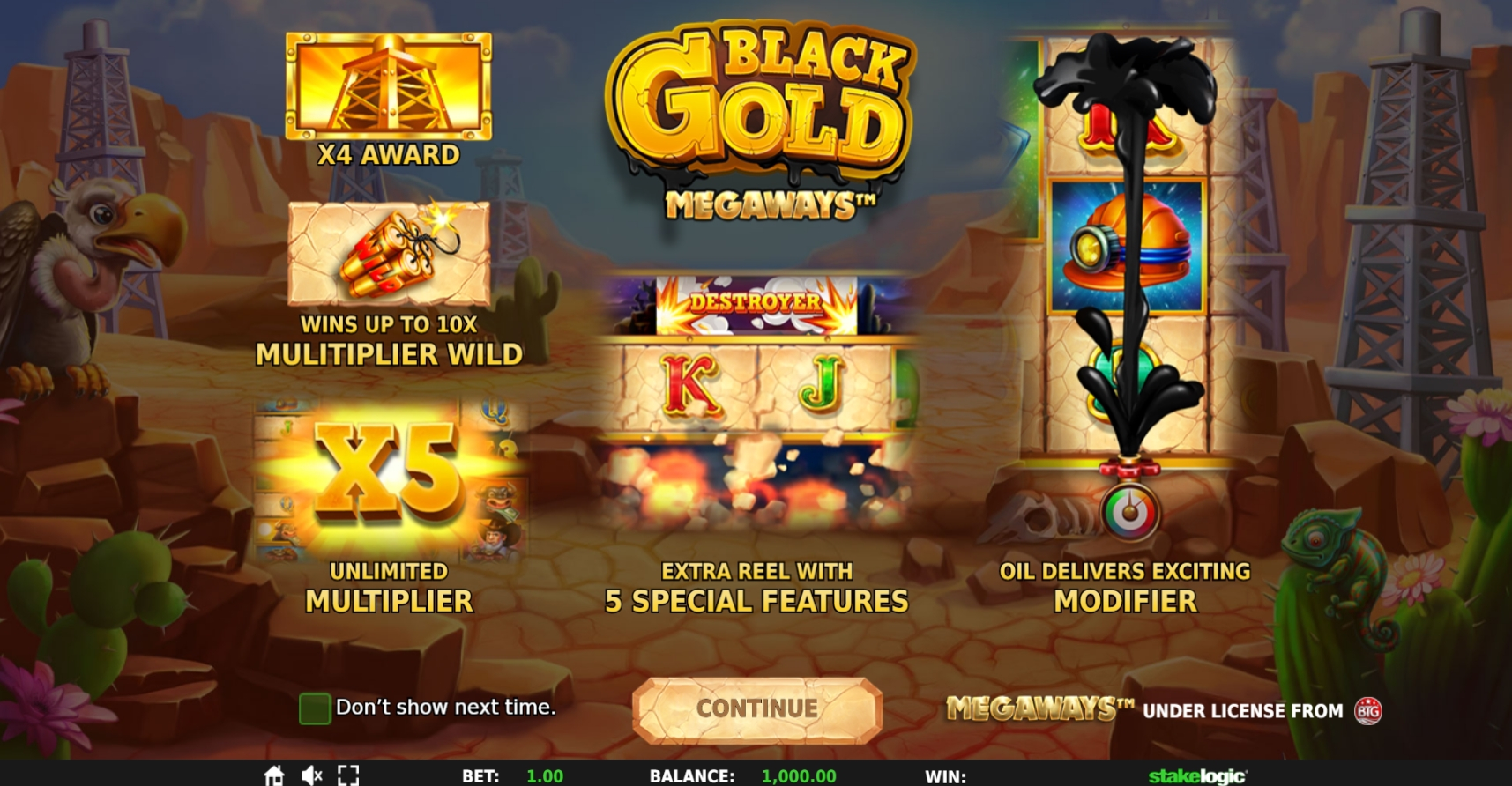 Play Black Gold Megaways Free Casino Slot Game by Stakelogic