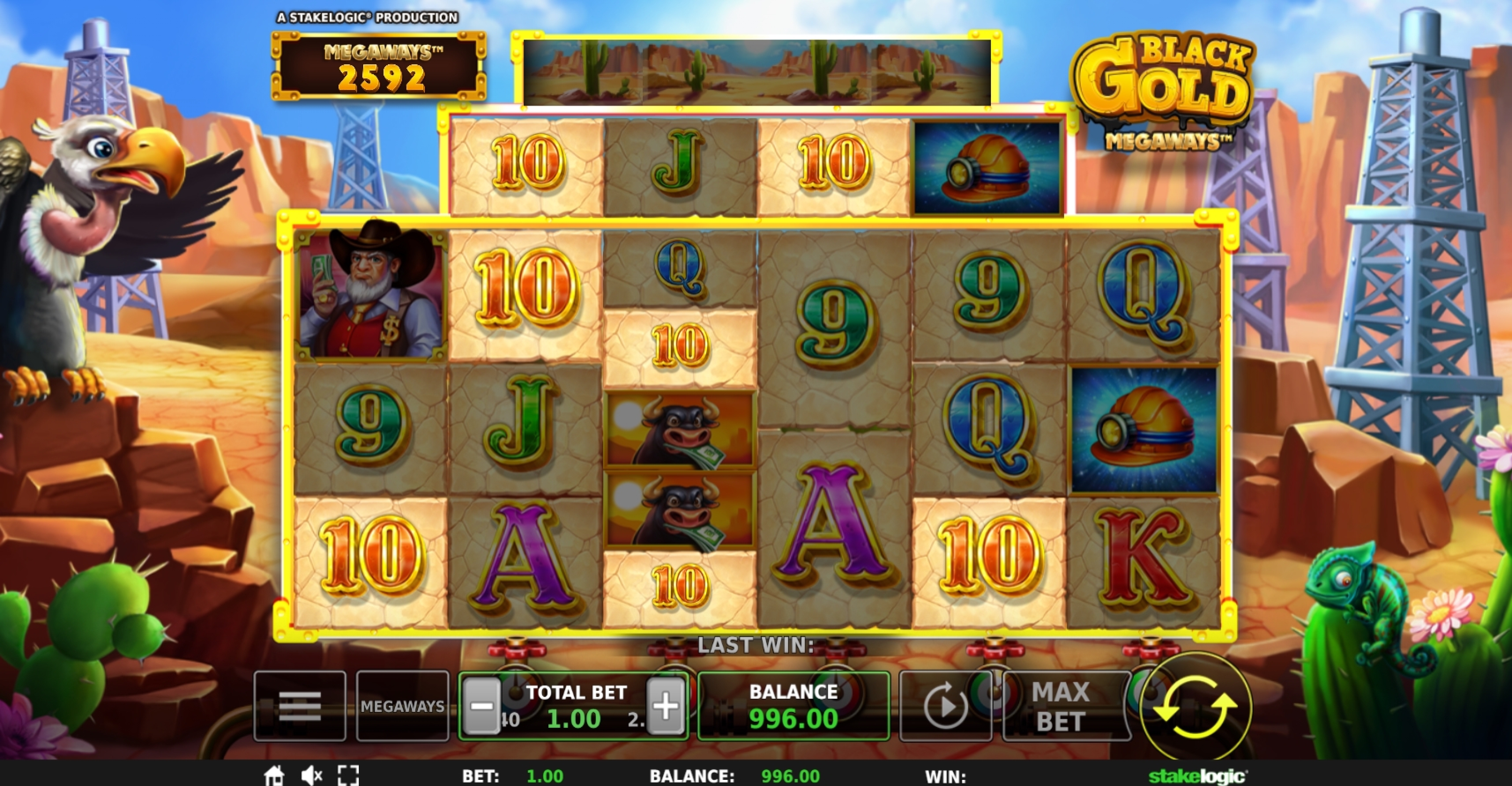 Win Money in Black Gold Megaways Free Slot Game by Stakelogic