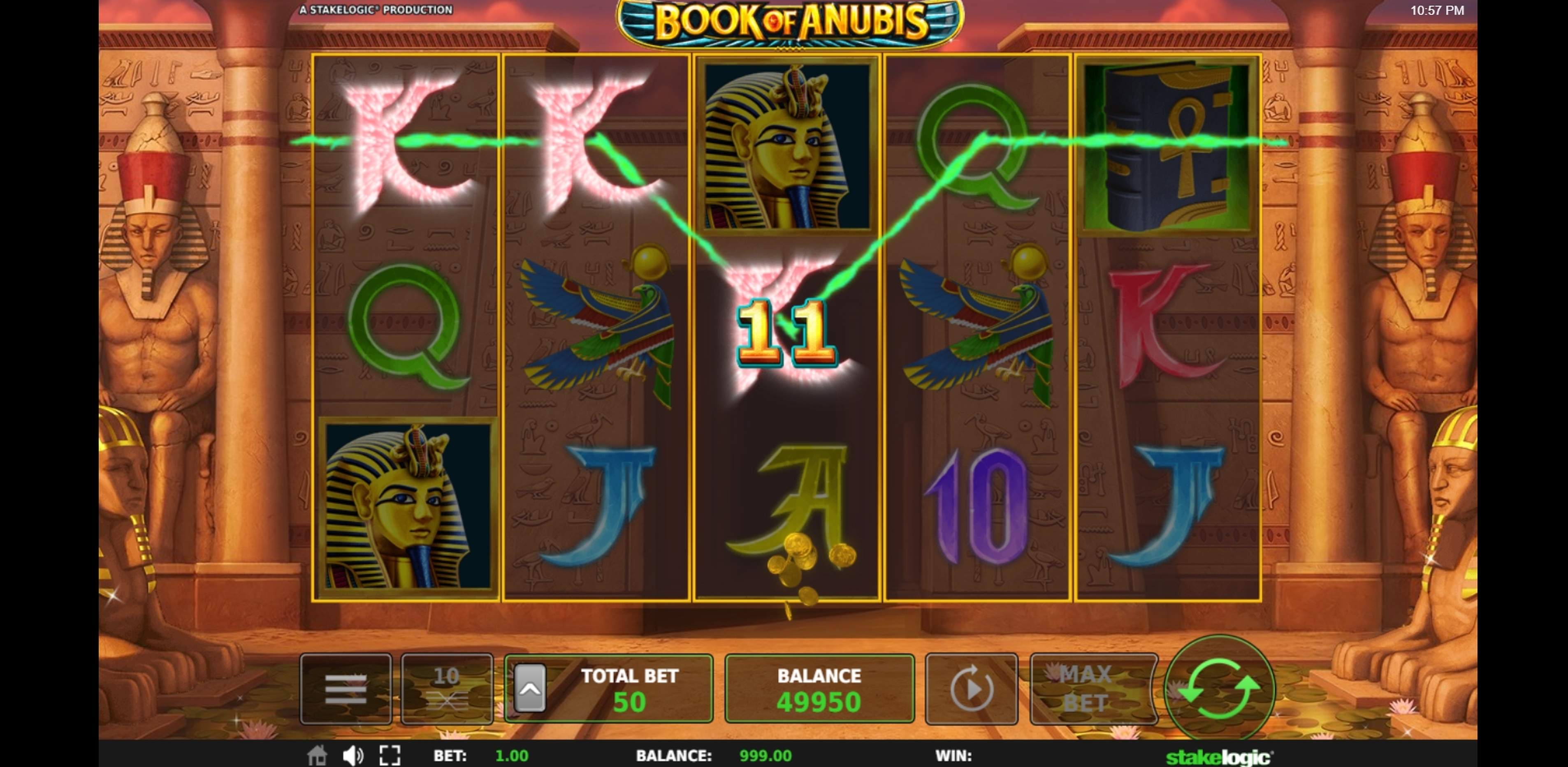 Win Money in Book of Anubis Free Slot Game by Stakelogic
