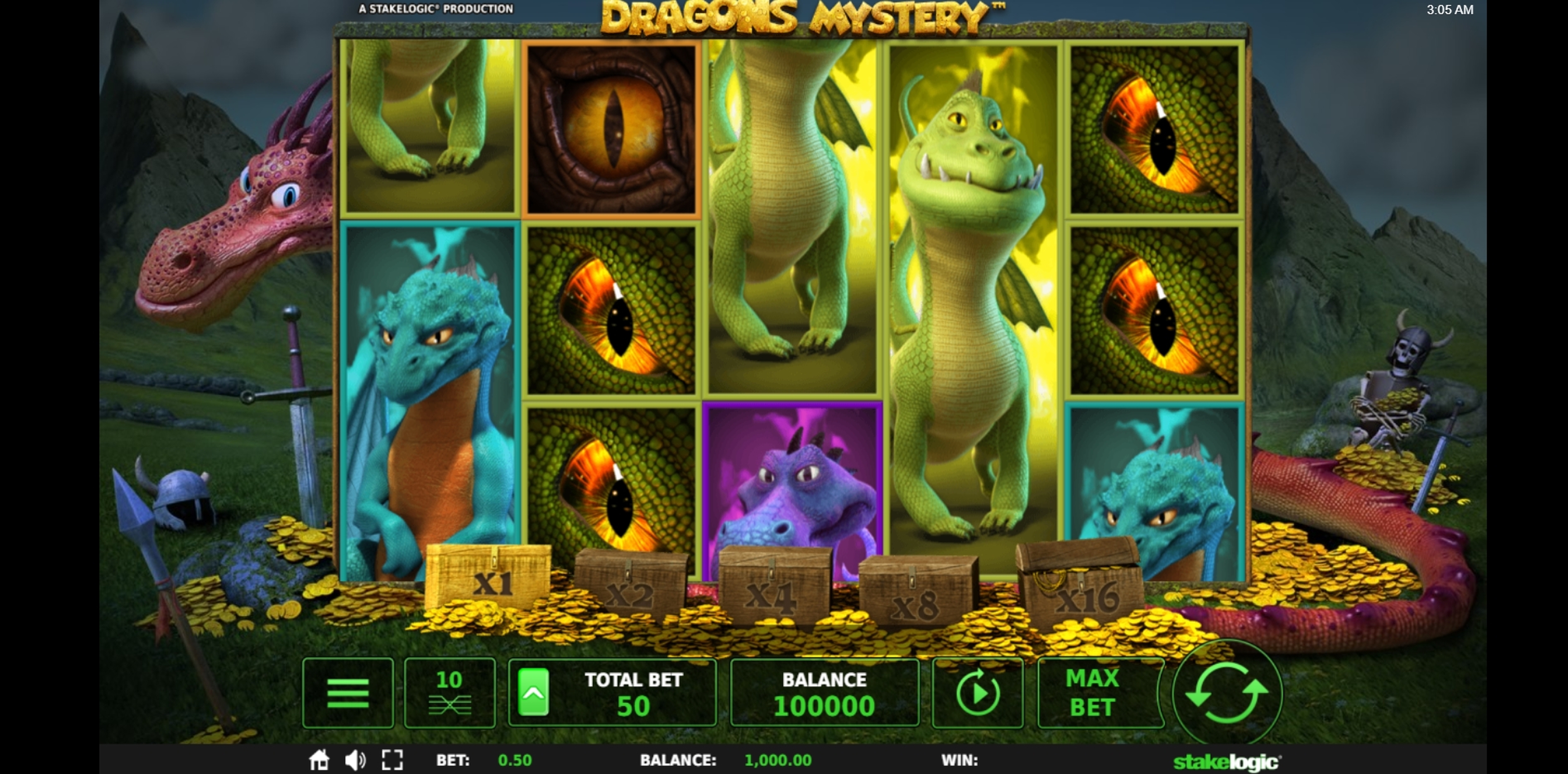 Reels in Dragons Mystery Slot Game by Stakelogic