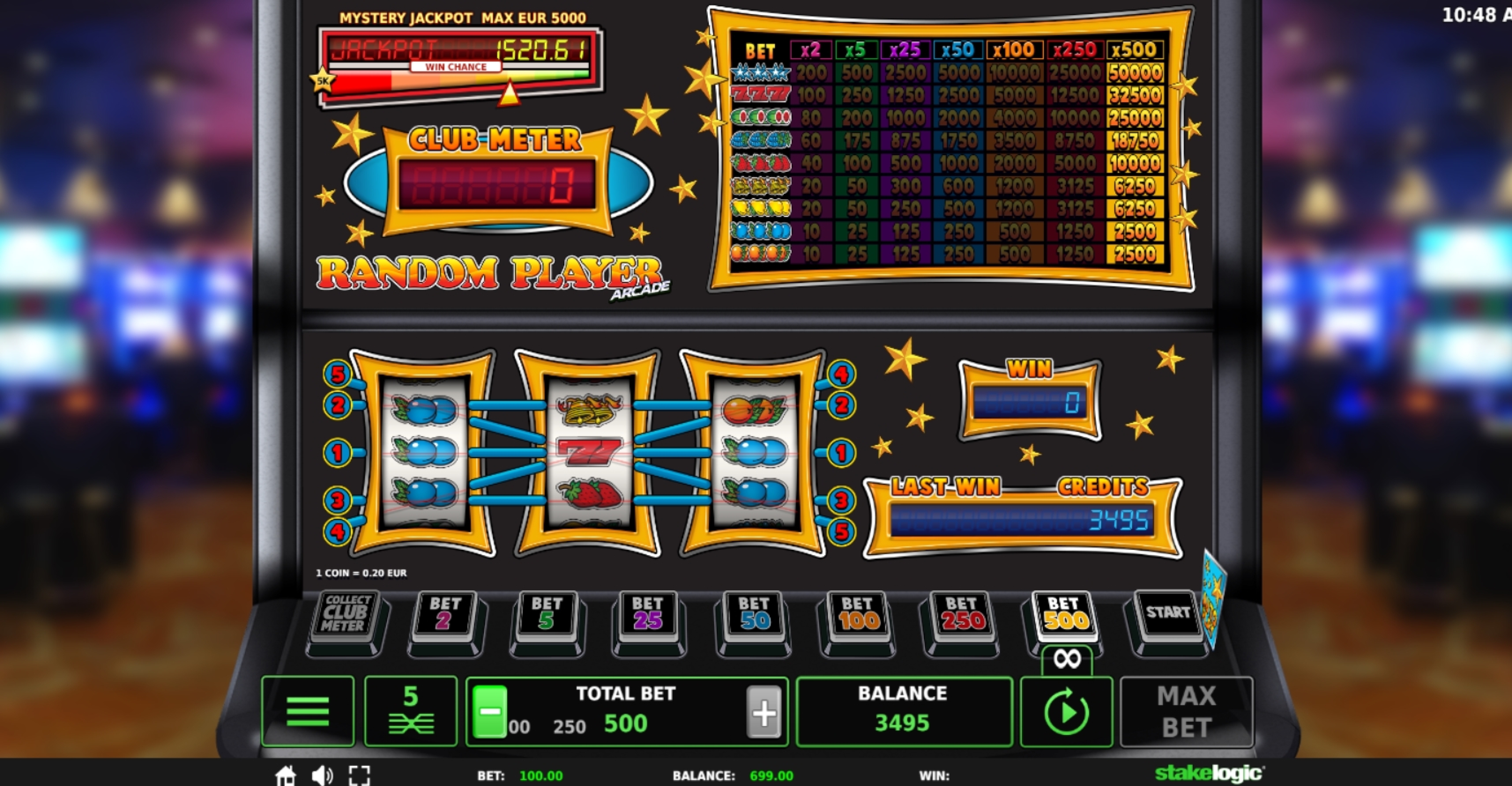 Win Money in Random Player Free Slot Game by Stakelogic