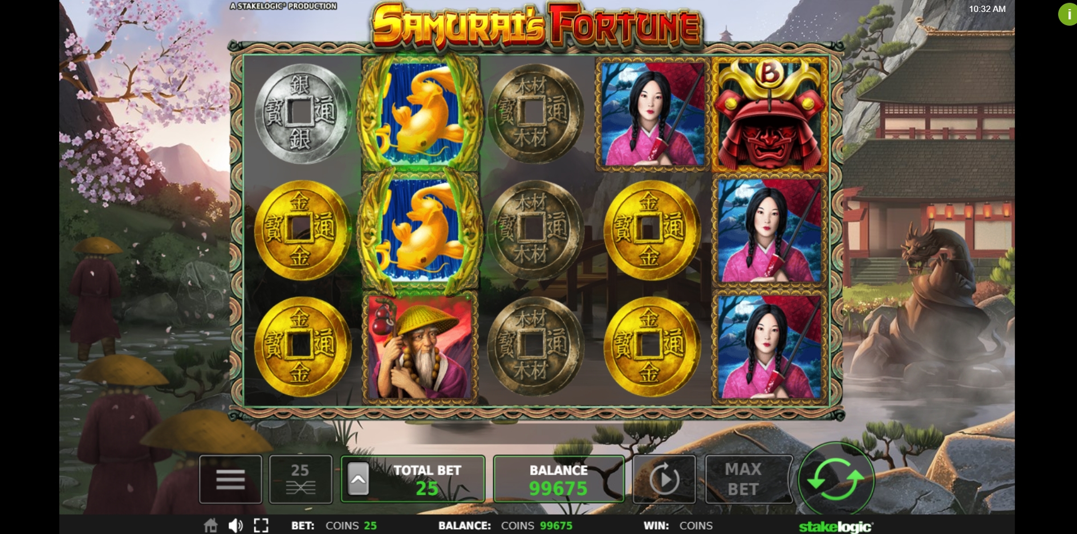 Win Money in Samurai's Fortune Free Slot Game by Stakelogic