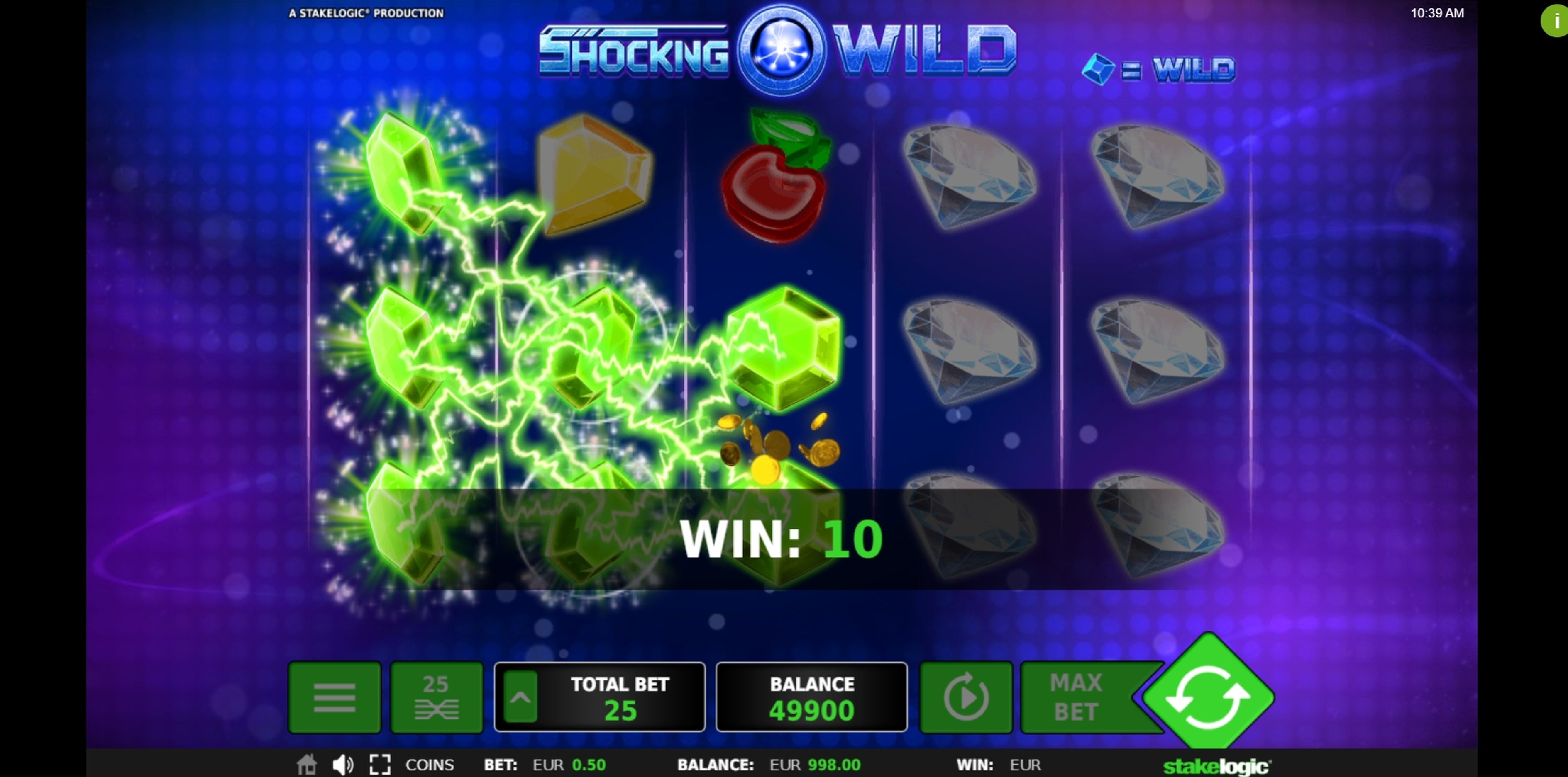 Win Money in Shocking Wild Free Slot Game by Stakelogic