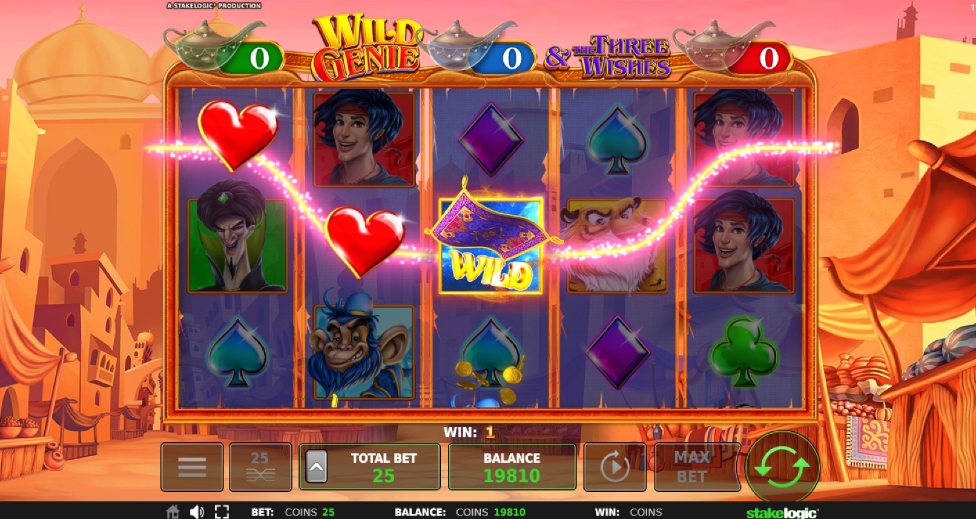 Win Money in Wild Genie Free Slot Game by Stakelogic