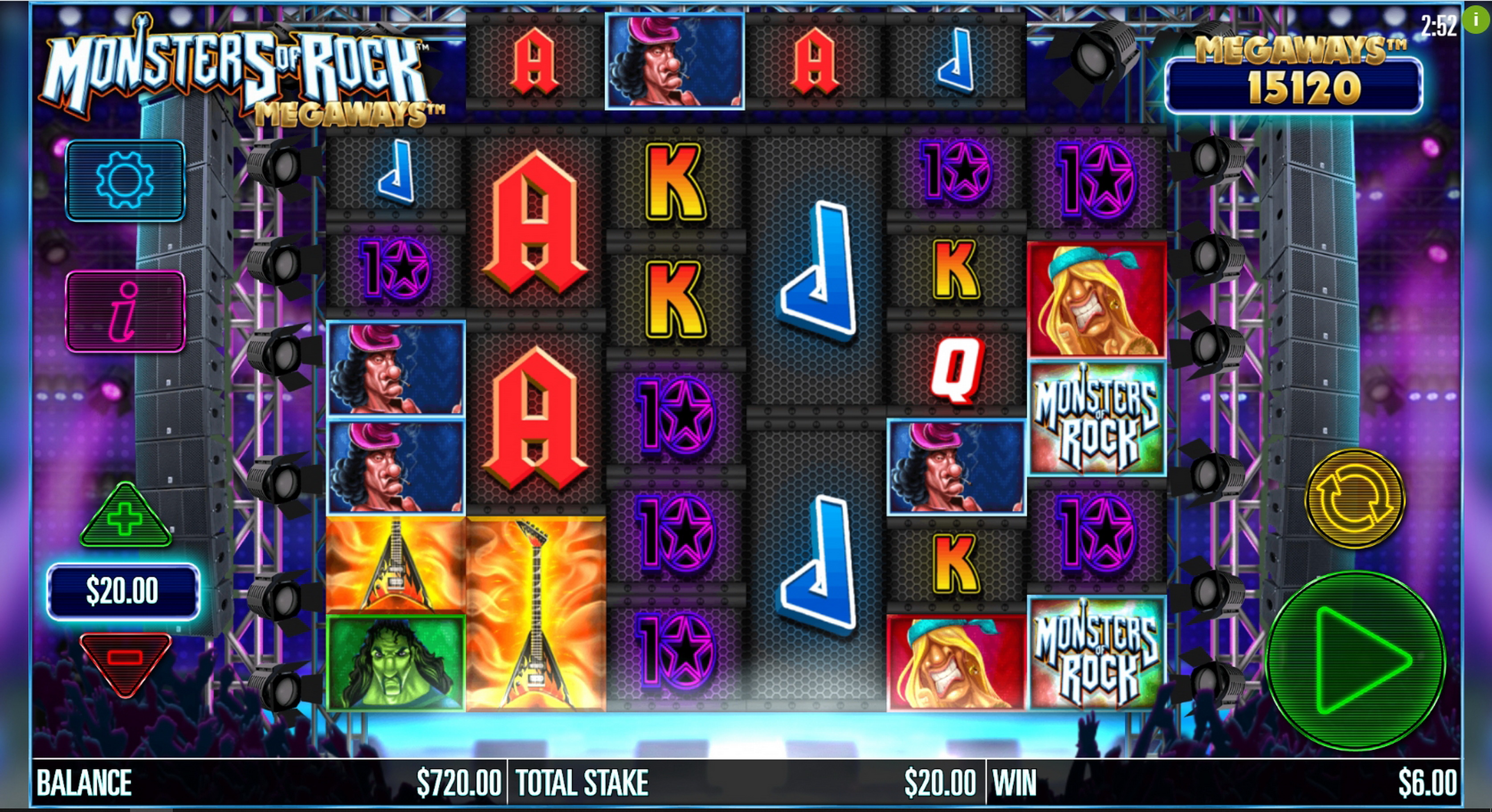 Win Money in Monsters of Rock Megaways Free Slot Game by Storm Gaming Technology