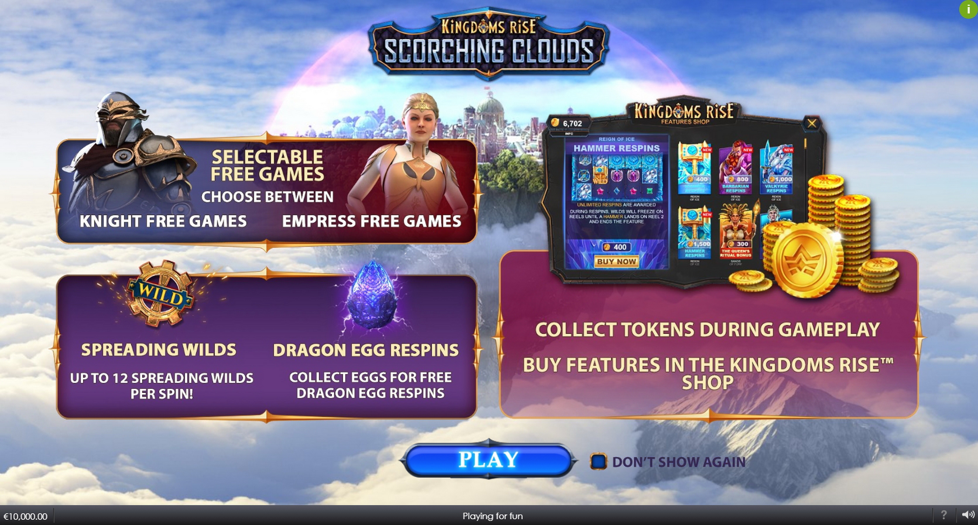 Play Kingdoms Rise: Scorching Clouds Free Casino Slot Game by SUNfox Games