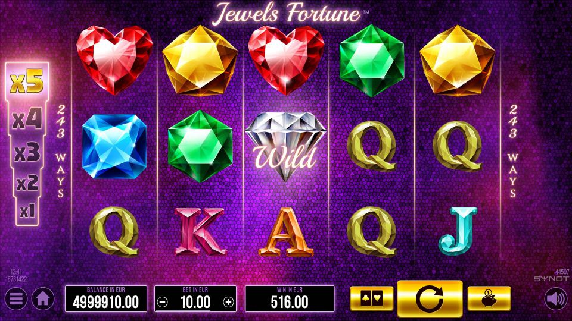 The Jewels Fortune Online Slot Demo Game by Synot Games