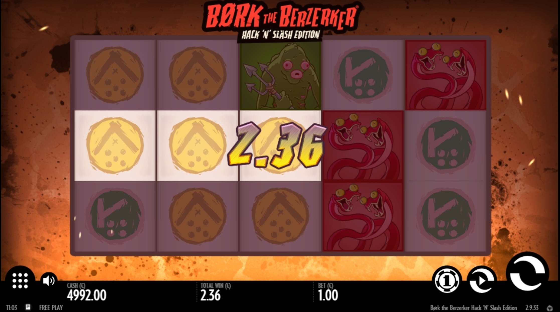 Win Money in Børk The Berzerker Free Slot Game by Thunderkick