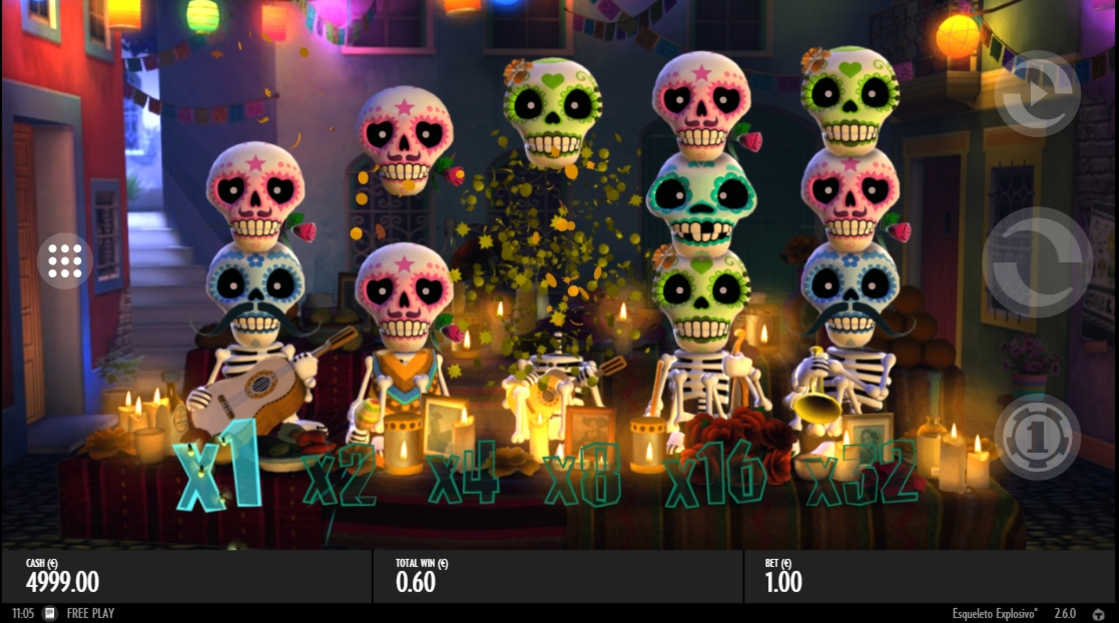 Win Money in Esqueleto Explosivo Free Slot Game by Thunderkick