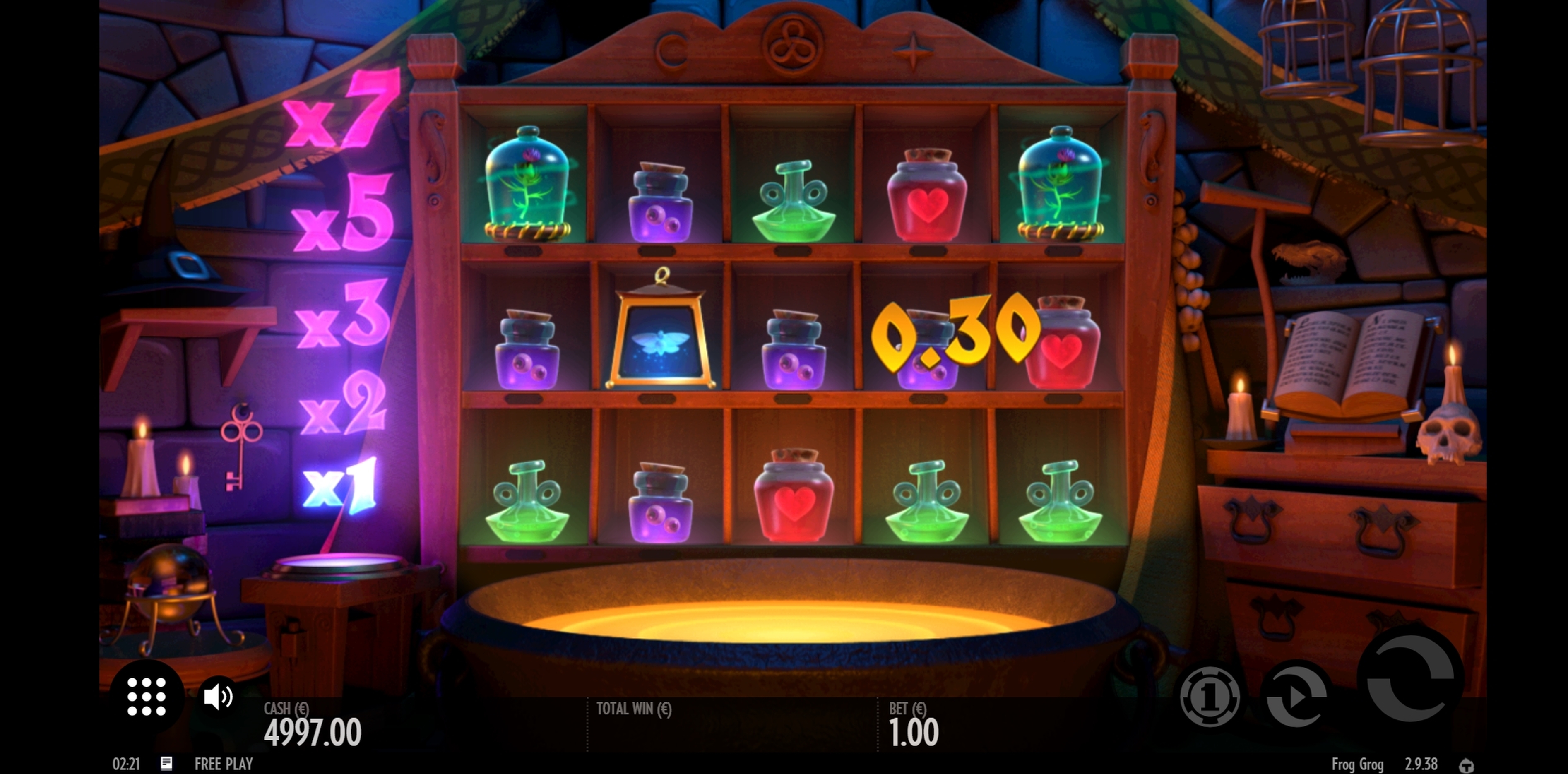 Win Money in Frog Grog Free Slot Game by Thunderkick