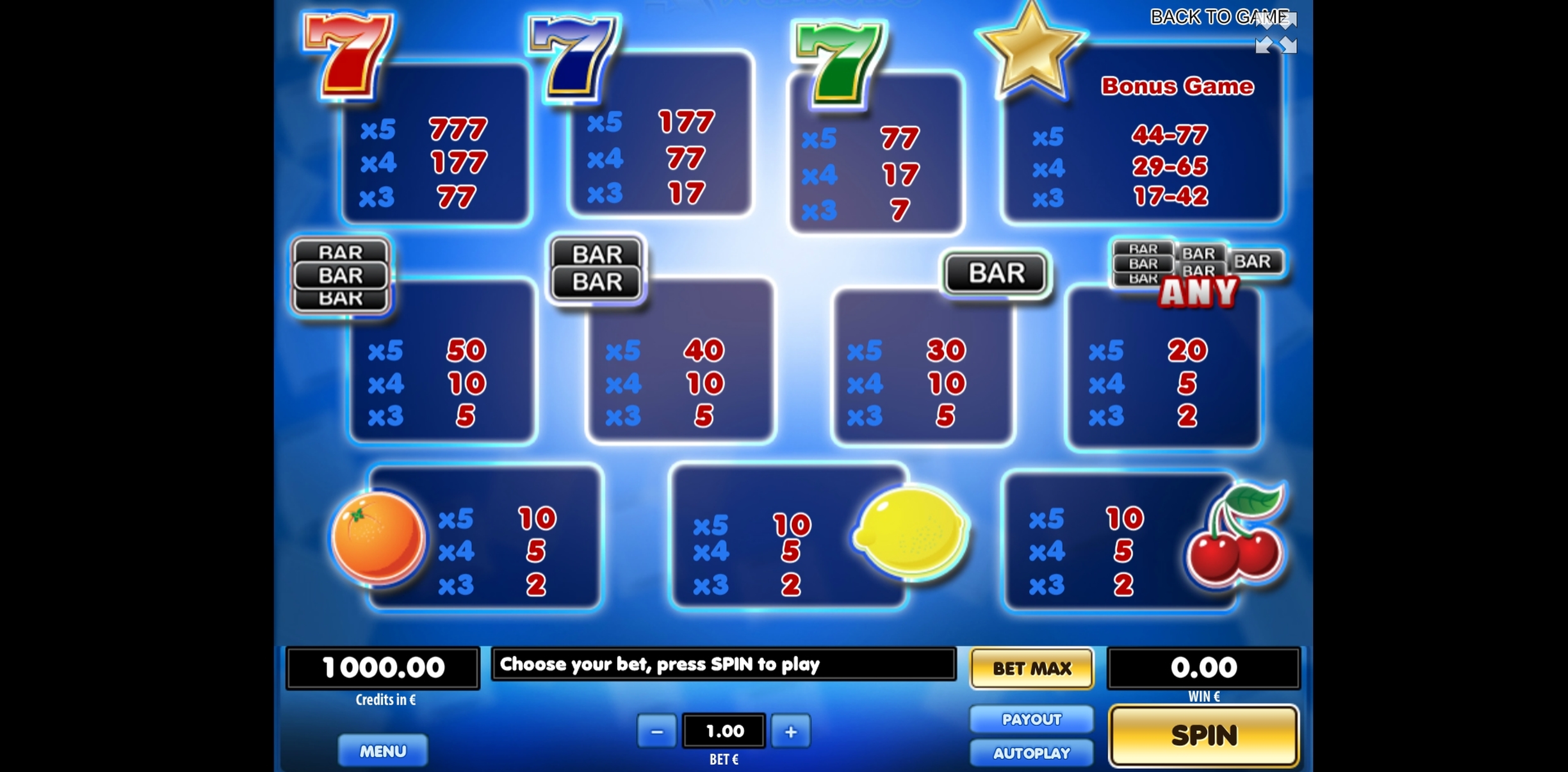 Info of 7 Mirrors Slot Game by Tom Horn Gaming