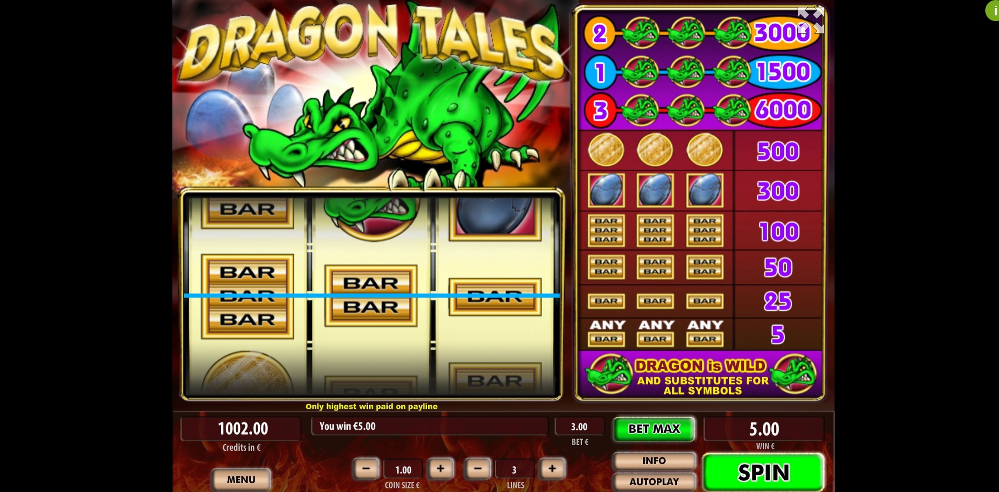 Win Money in Dragon Tales Free Slot Game by Tom Horn Gaming