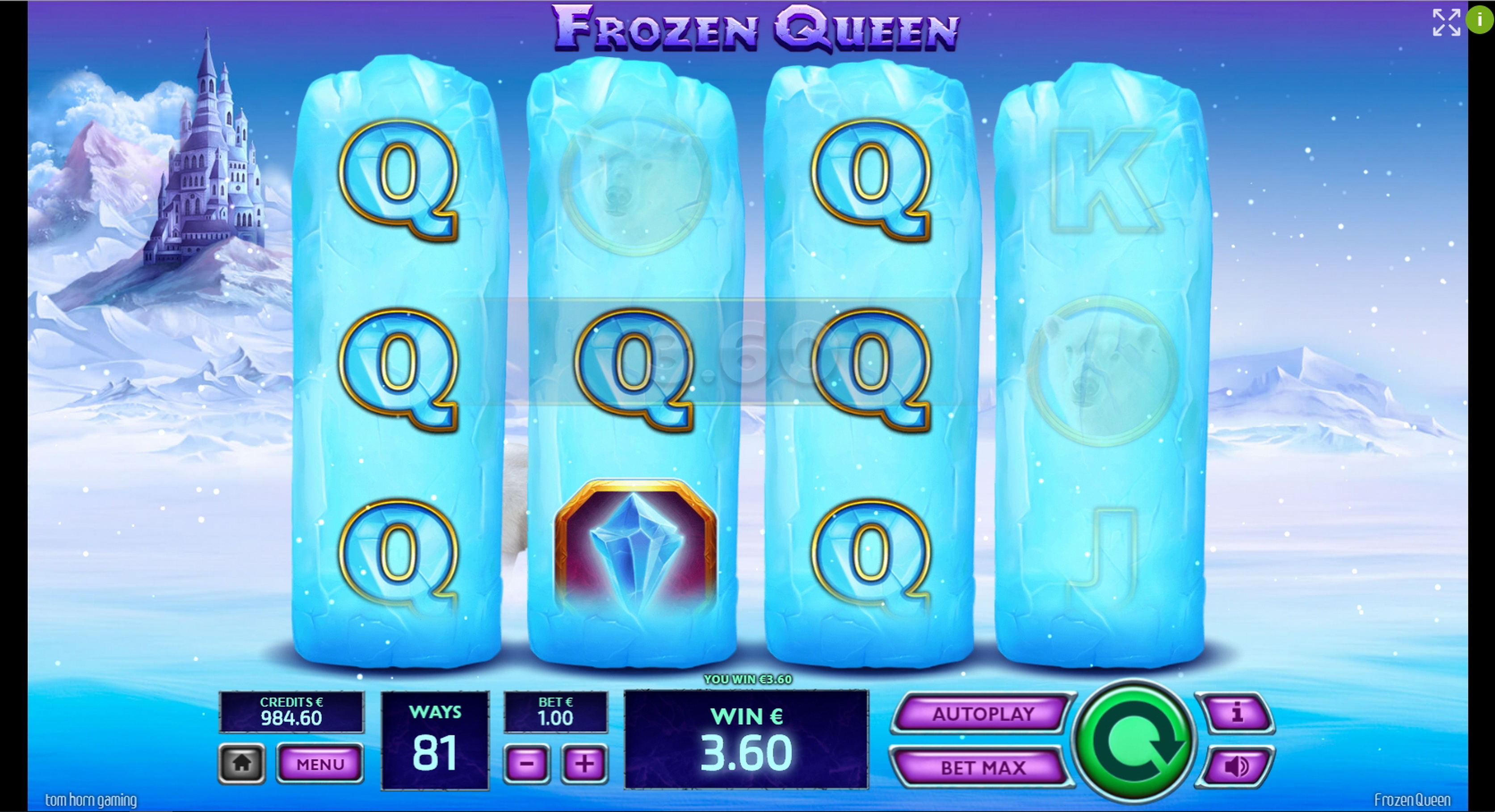 Win Money in Frozen Queen Free Slot Game by Tom Horn Gaming