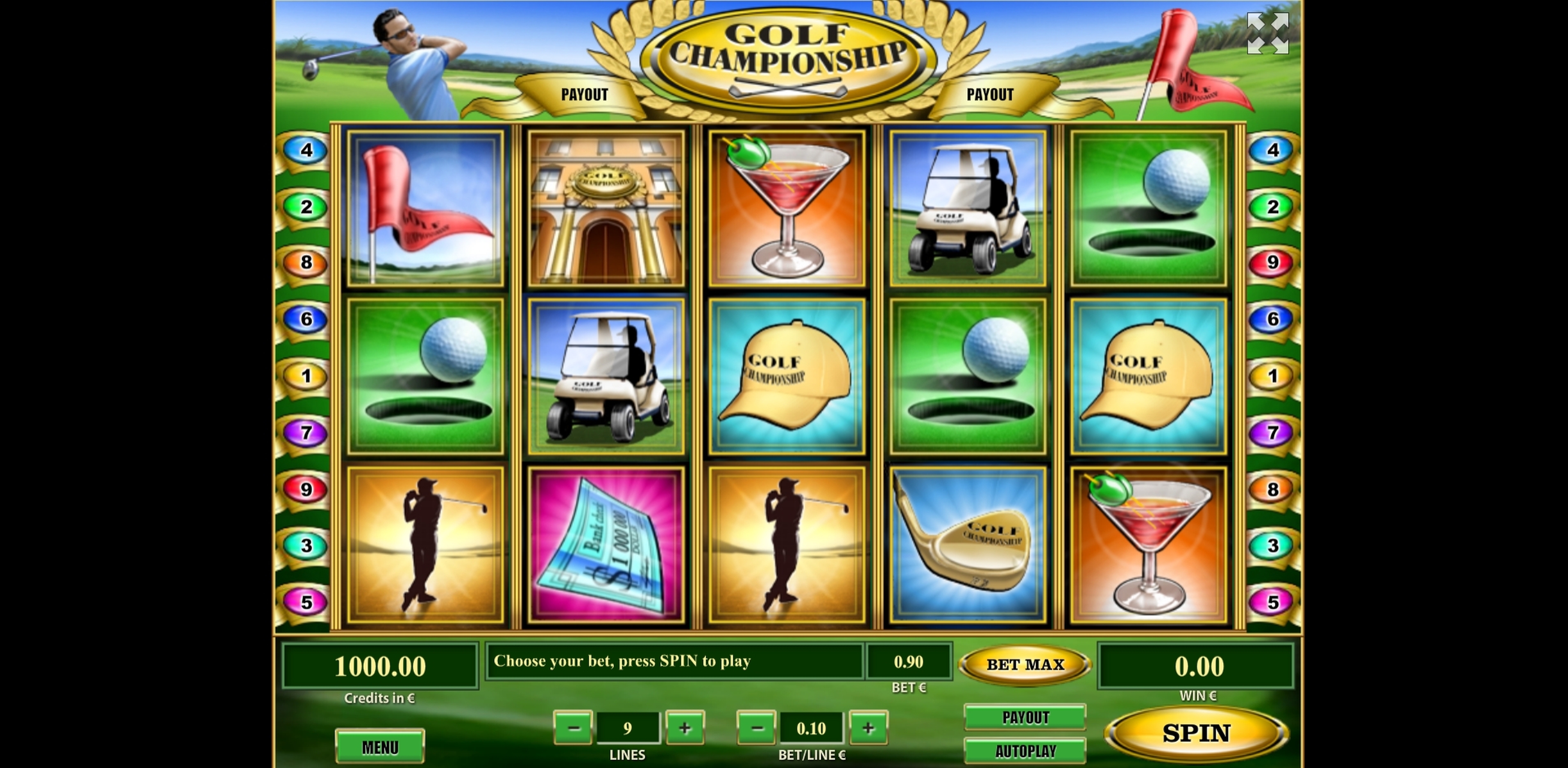 Reels in Golf Championship Slot Game by Tom Horn Gaming