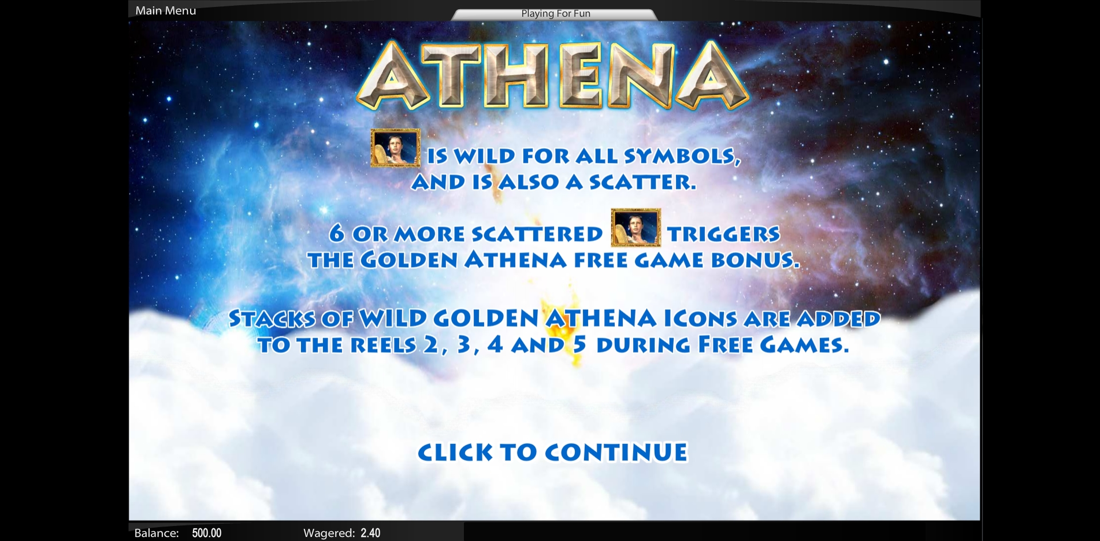 Play Athena Free Casino Slot Game by Top Trend Gaming