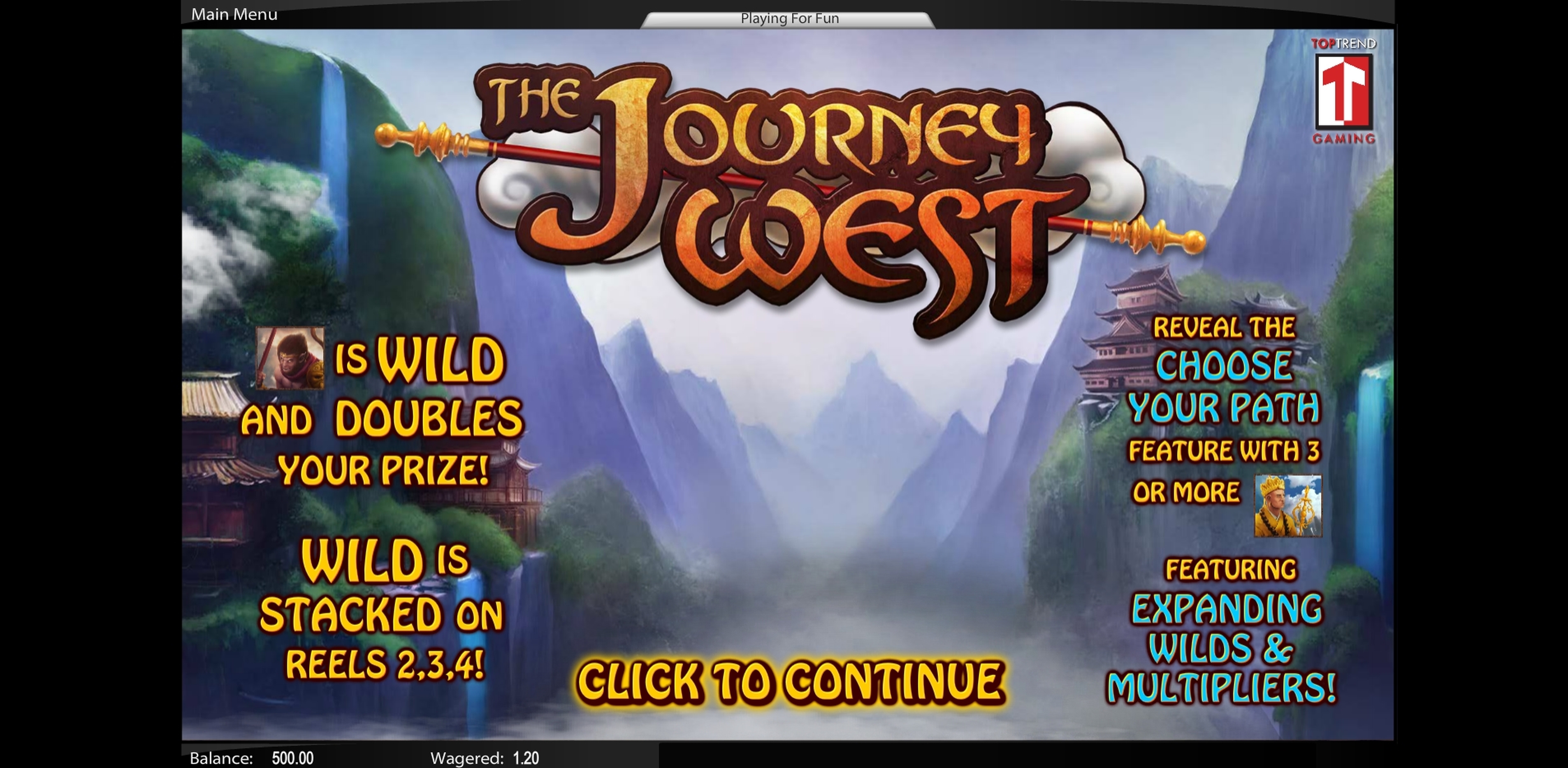 Play The Journey West Free Casino Slot Game by Top Trend Gaming