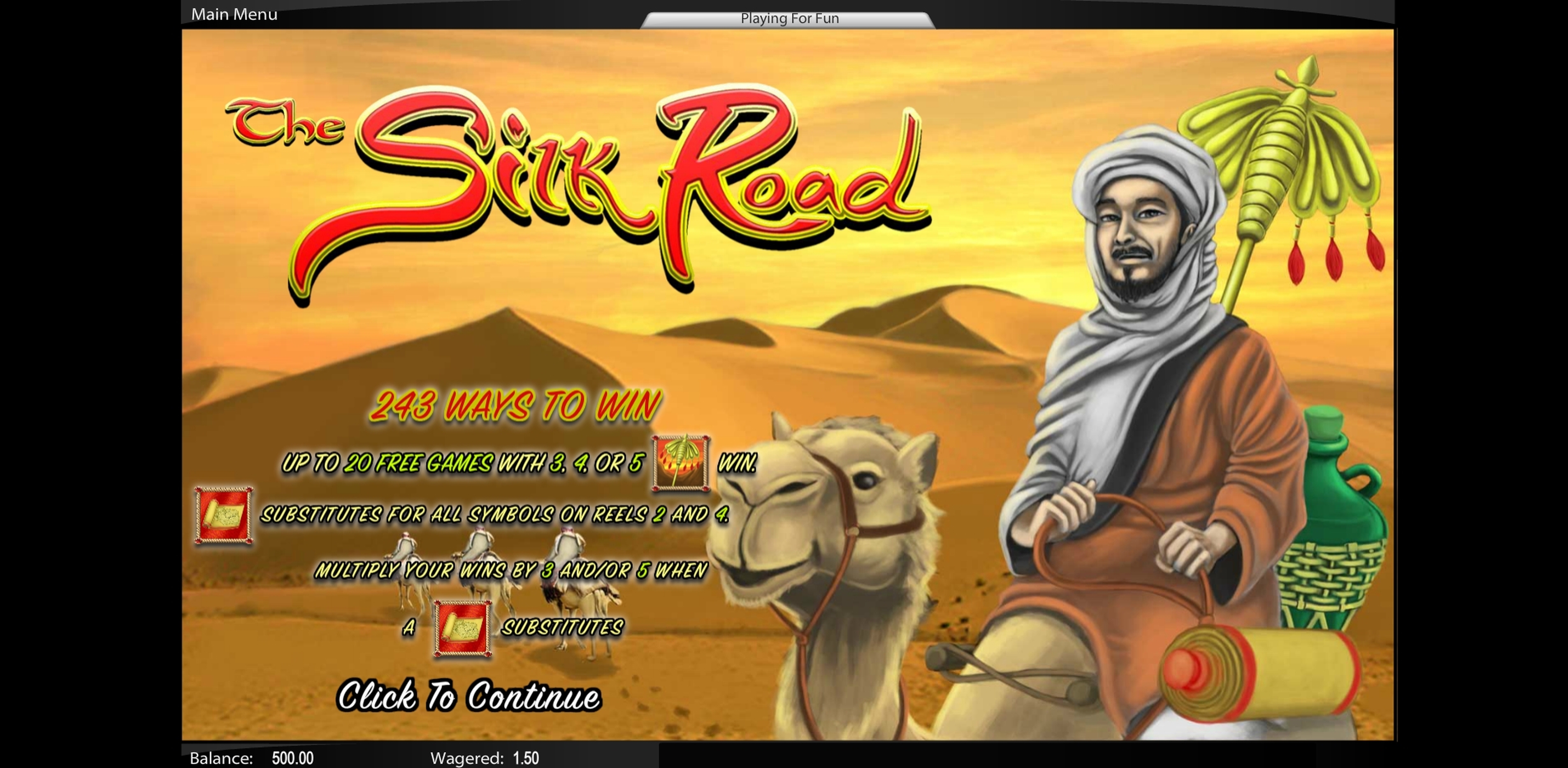 Play The Silk Road Free Casino Slot Game by Top Trend Gaming