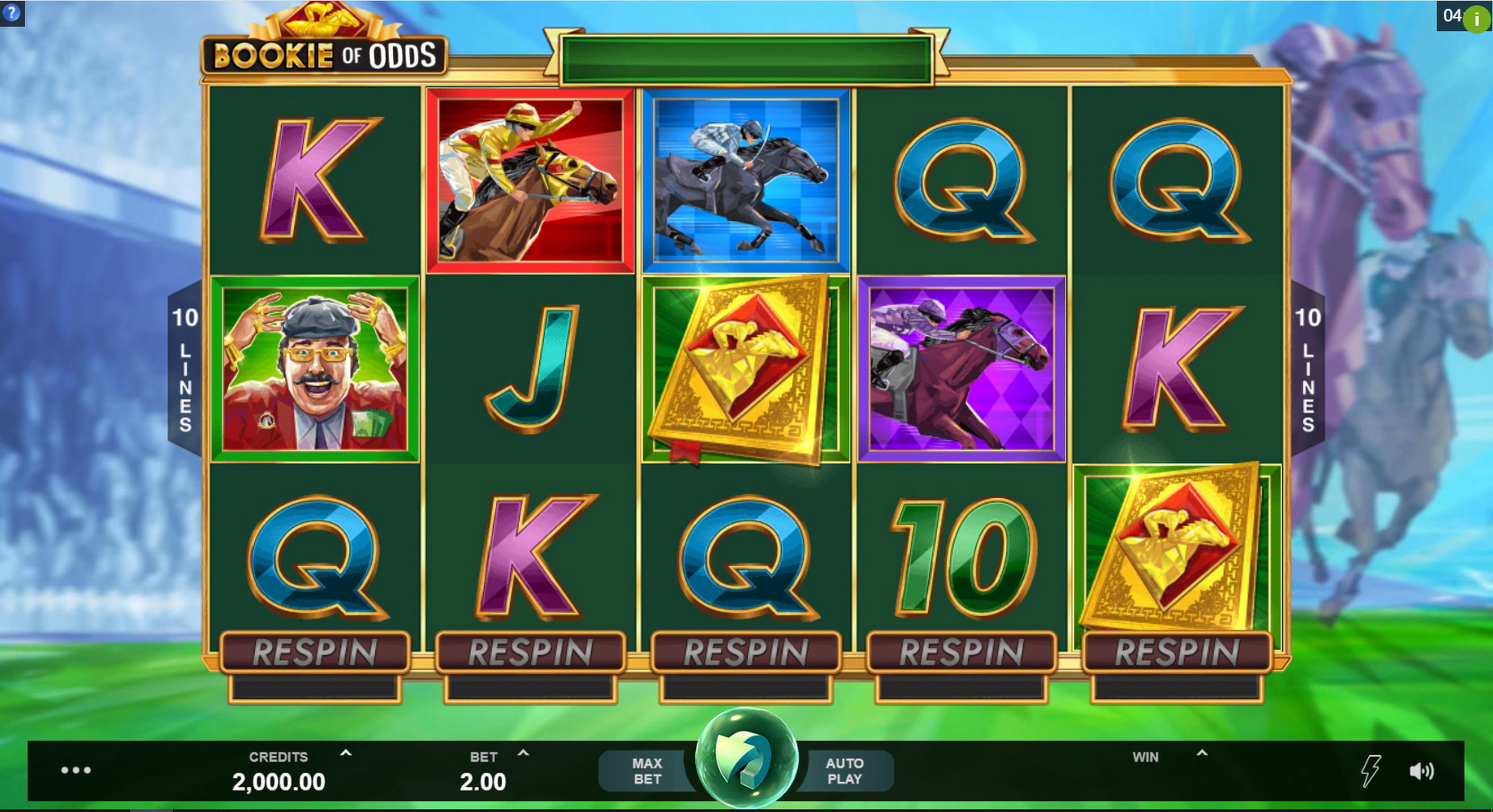 Reels in Bookie of Odds Slot Game by Triple Edge Studios