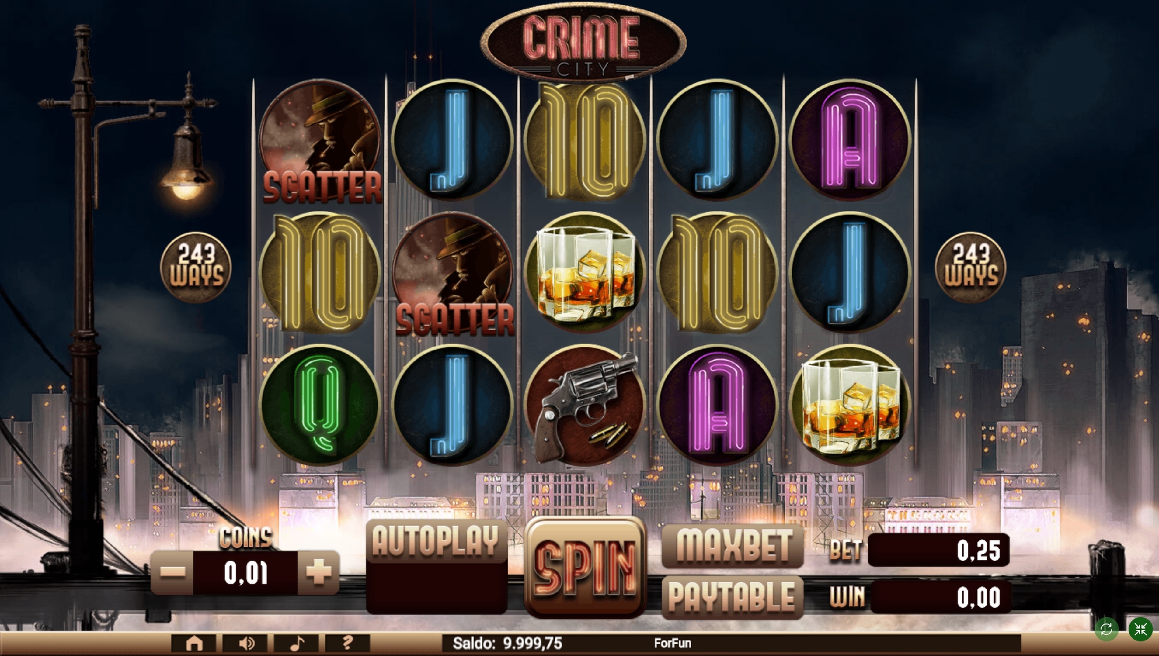 Reels in Crime City Slot Game by Tuko Productions