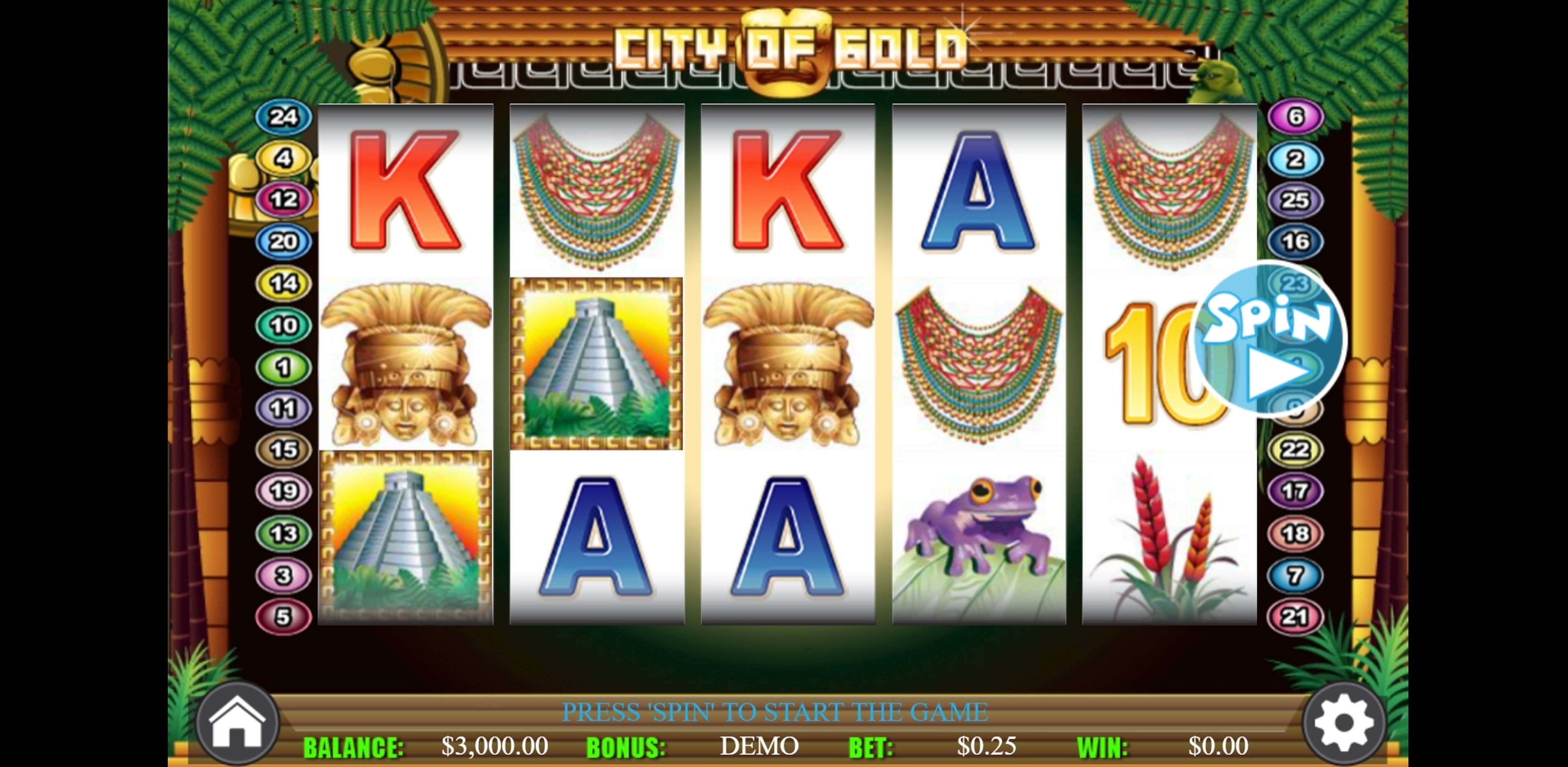 Reels in Birds Of Paradise Slot Game by Wager Gaming
