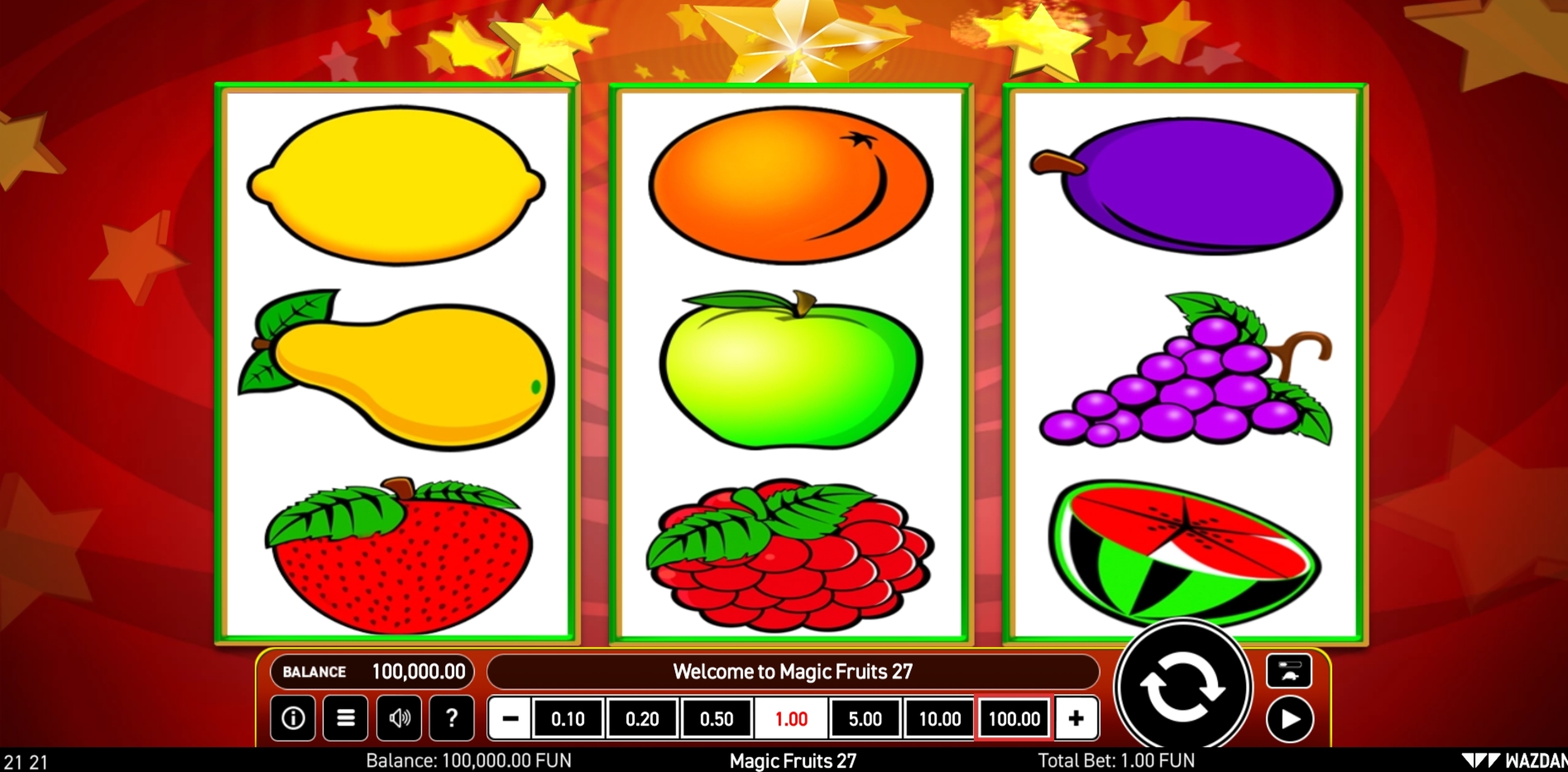 Reels in Magic Fruits 27 Slot Game by Wazdan