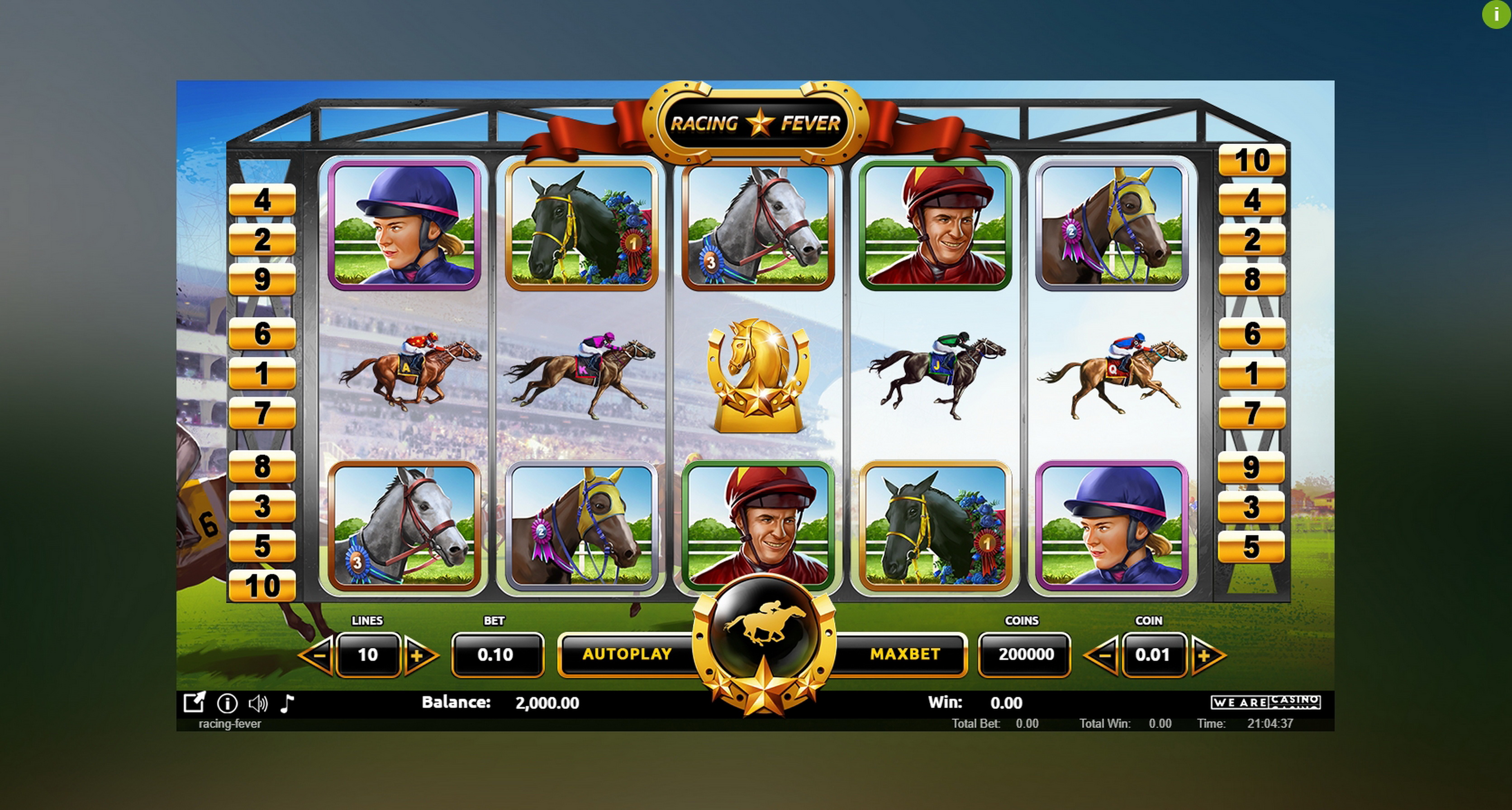 Reels in Racing Fever Slot Game by We Are Casino