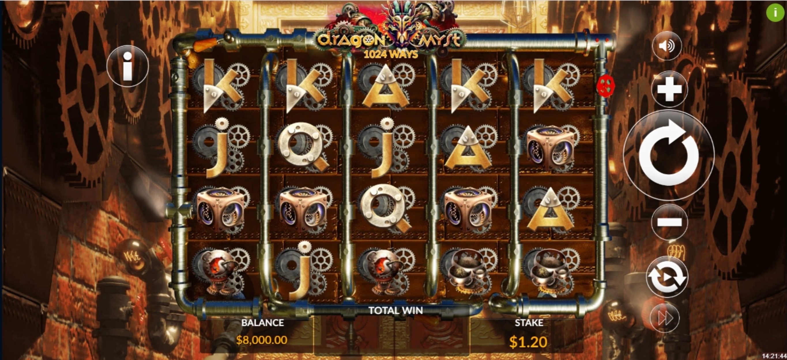 Reels in Dragon Myst Slot Game by Maverick