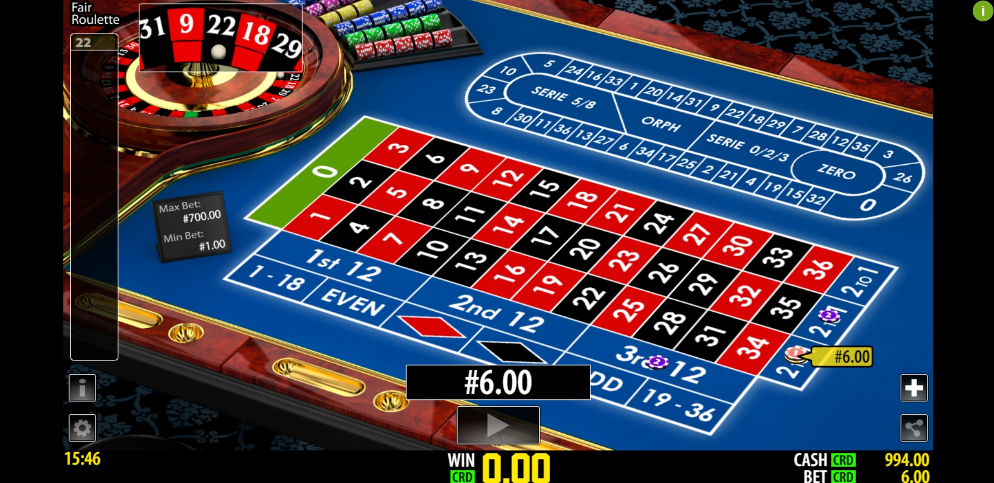 Win Money in Fair Roulette Pro Free Slot Game by World Match