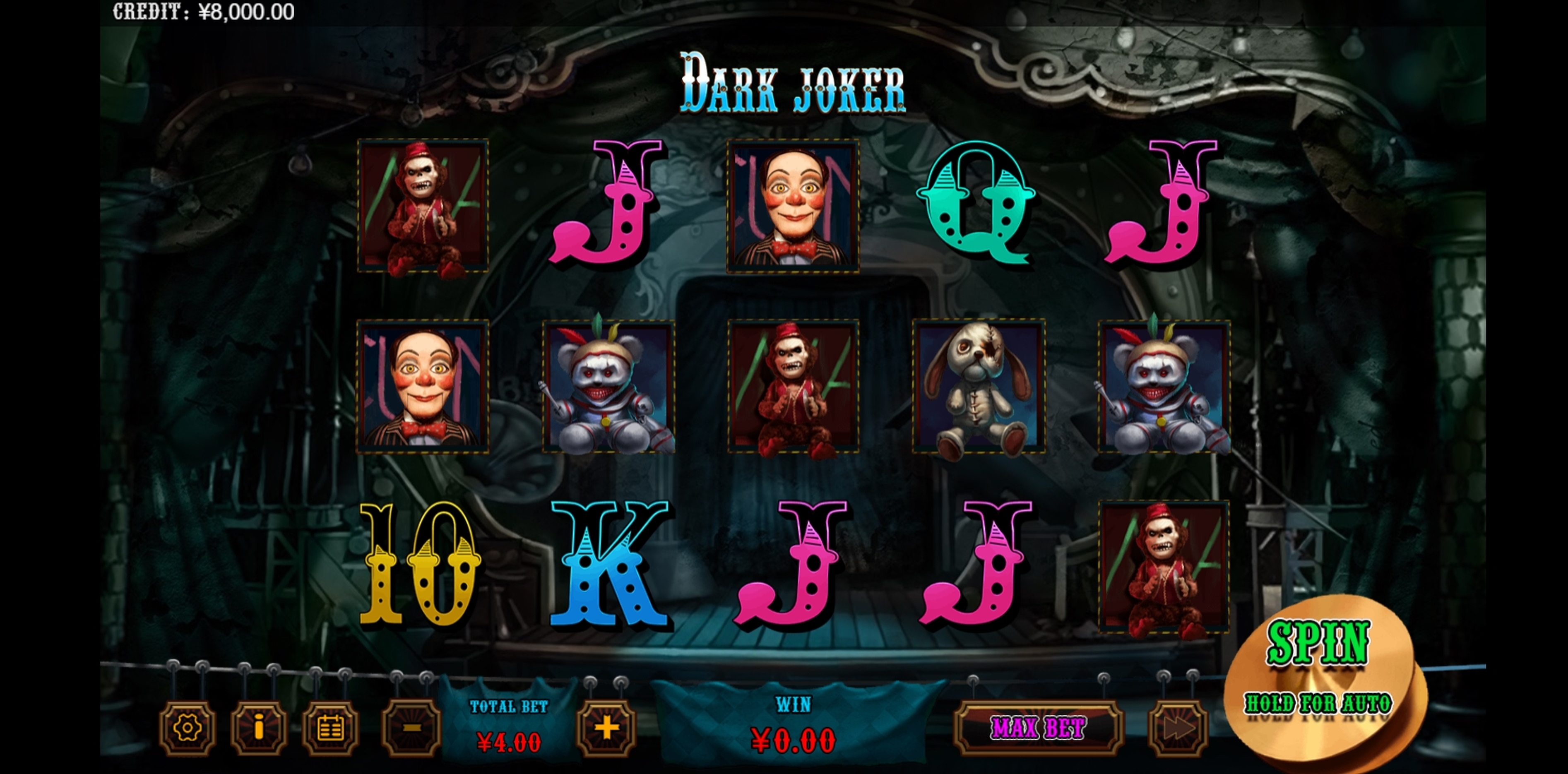 Reels in Dark Joker Slot Game by XIN Gaming