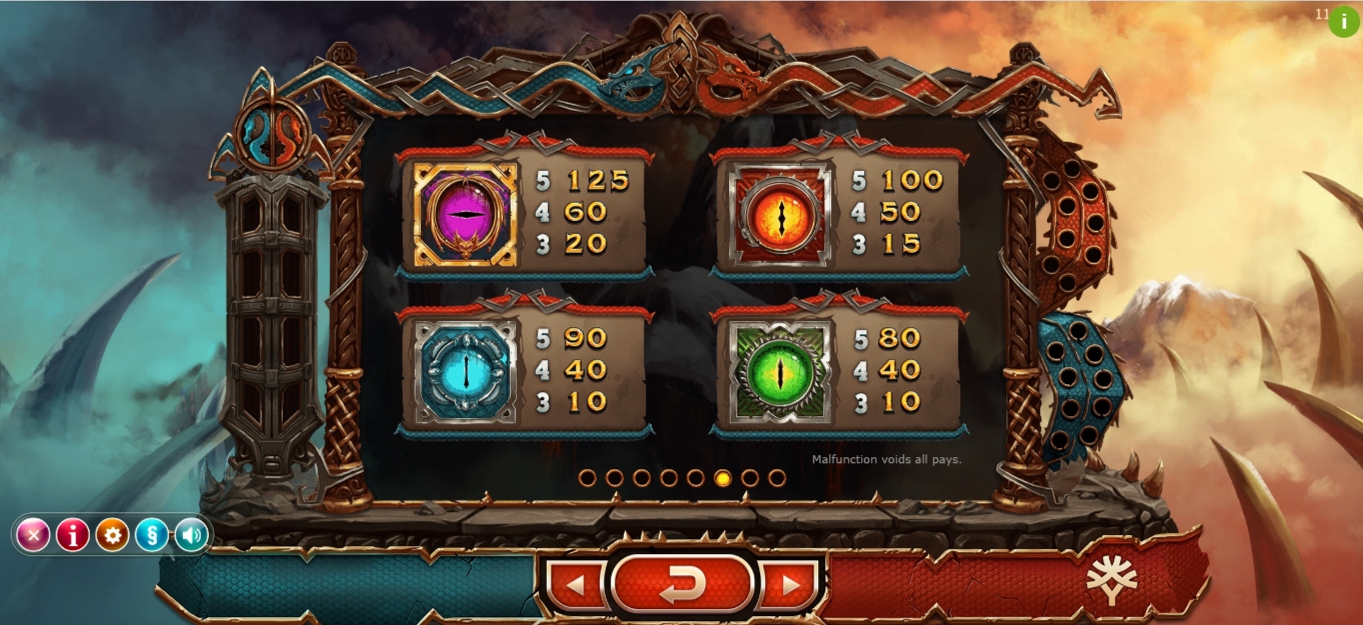 Info of Double Dragons Slot Game by Yggdrasil Gaming